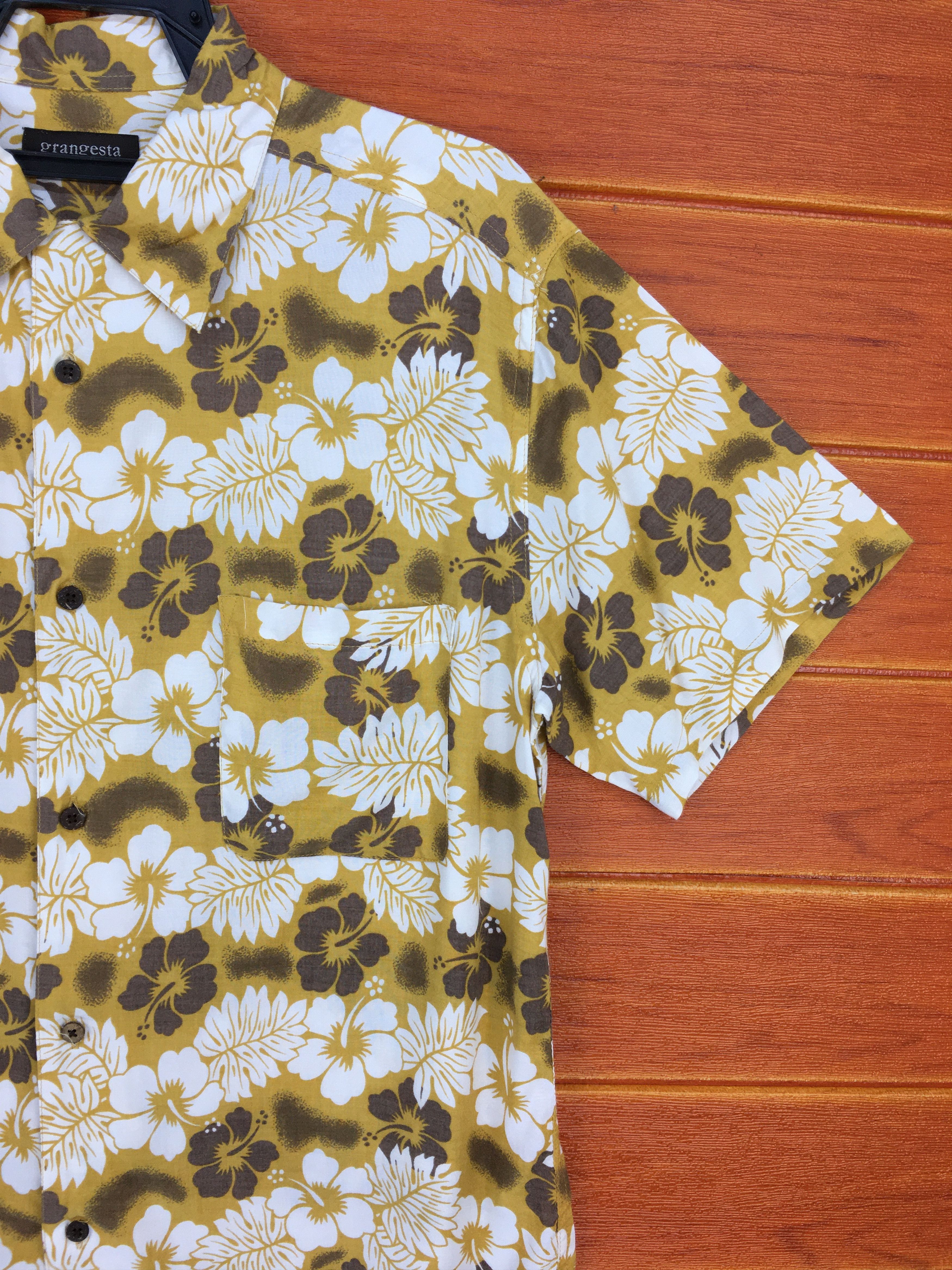 Japanese Brand Japanese Hawaiian GRANGESTA Flowers Shirt Size US M / EU 48-50 / 2 - 6 Thumbnail