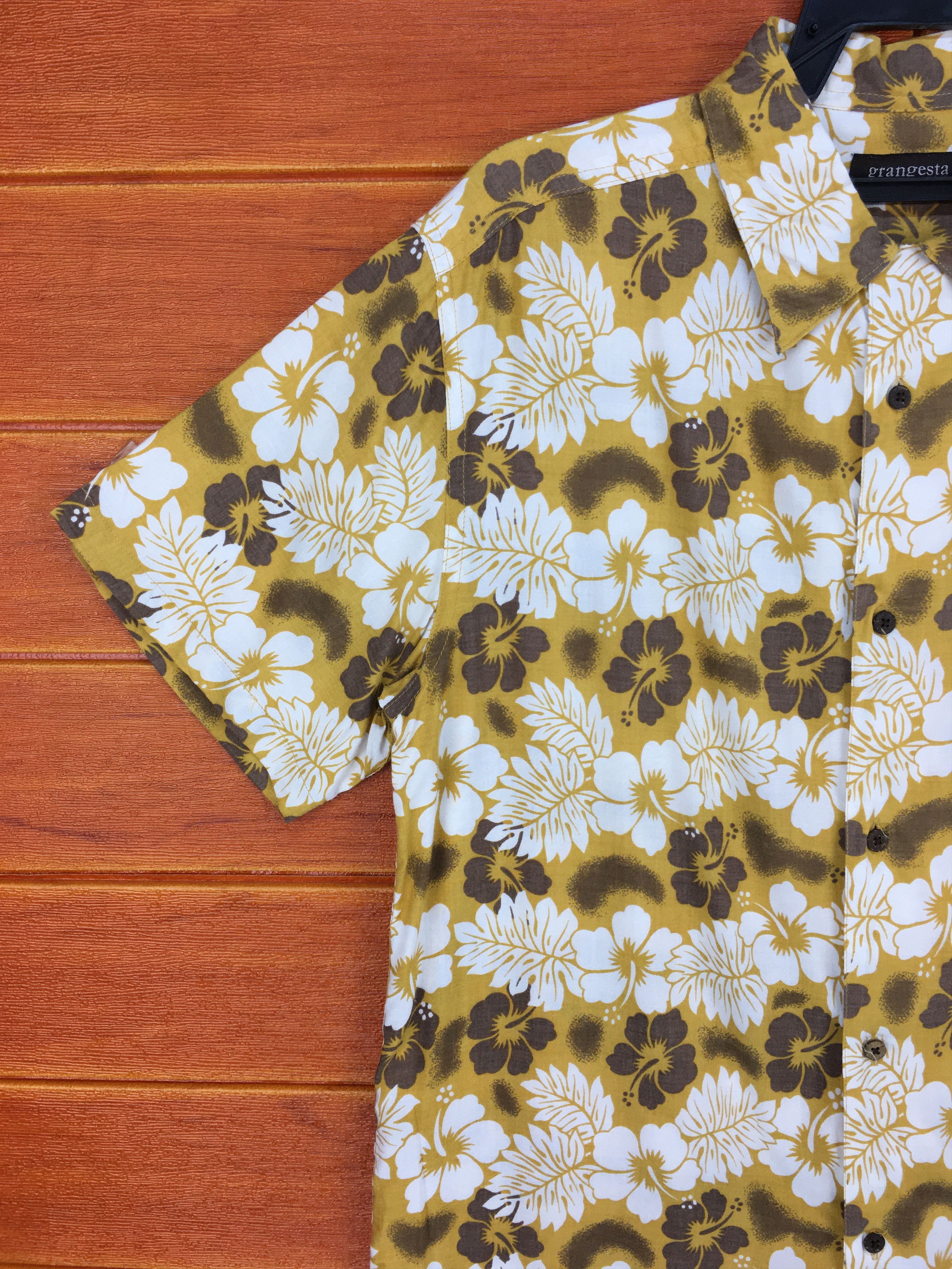 Japanese Brand Japanese Hawaiian GRANGESTA Flowers Shirt Size US M / EU 48-50 / 2 - 3 Thumbnail