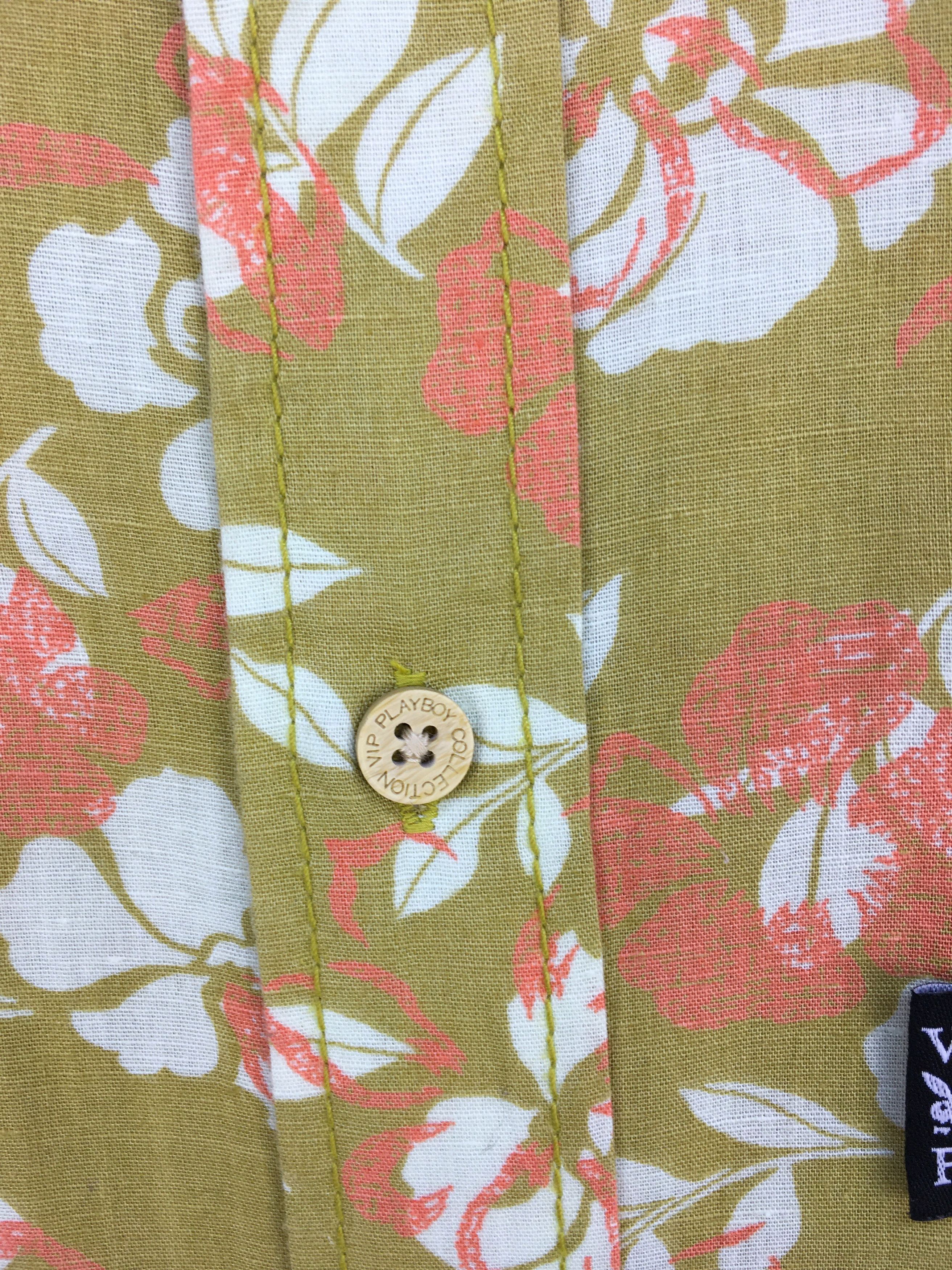 Playboy Vintage PLAYBOYS Floral Flowers Hawaiian Shirt Size US M / EU 48-50 / 2 - 7 Thumbnail