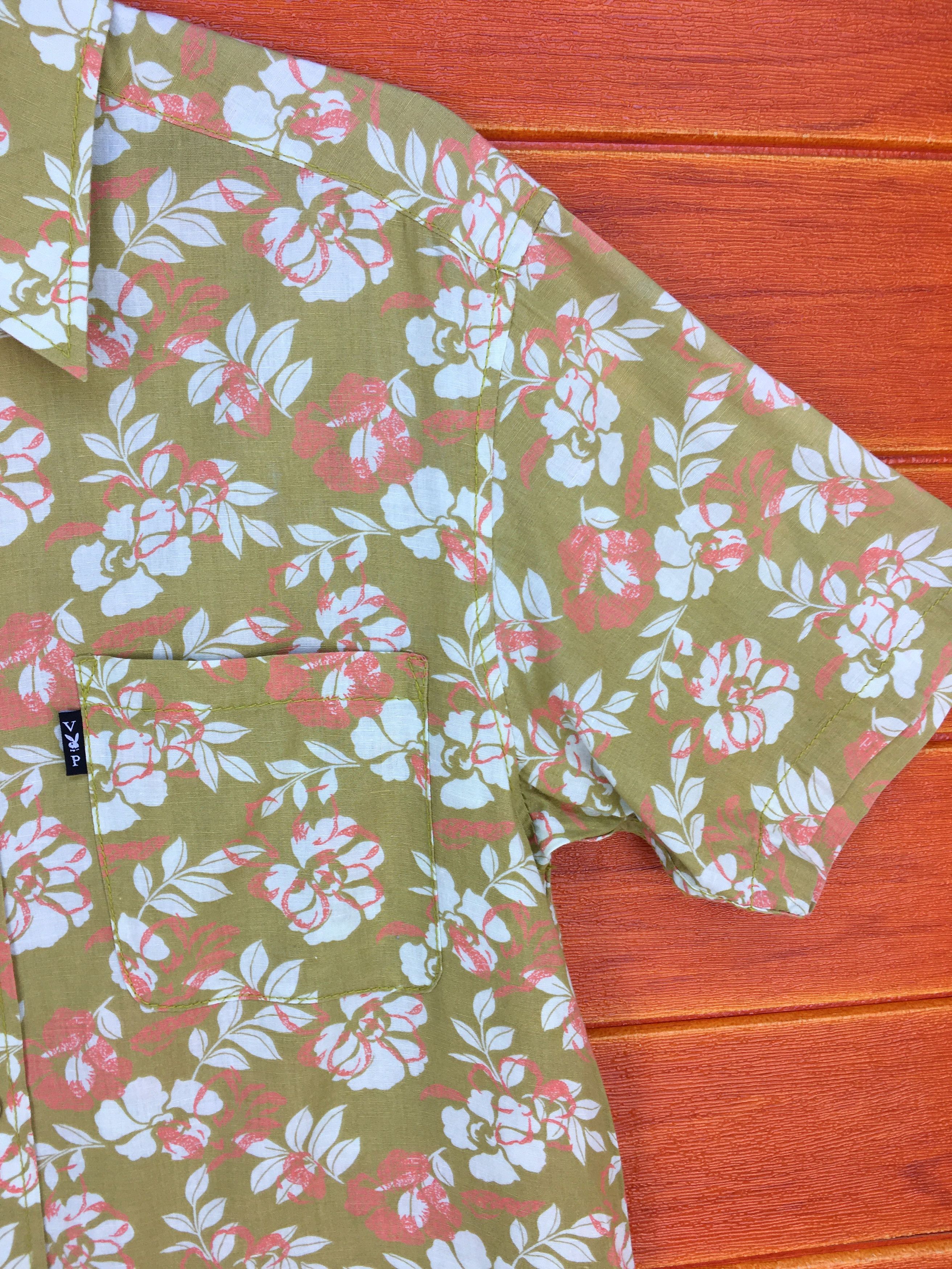 Playboy Vintage PLAYBOYS Floral Flowers Hawaiian Shirt Size US M / EU 48-50 / 2 - 3 Thumbnail