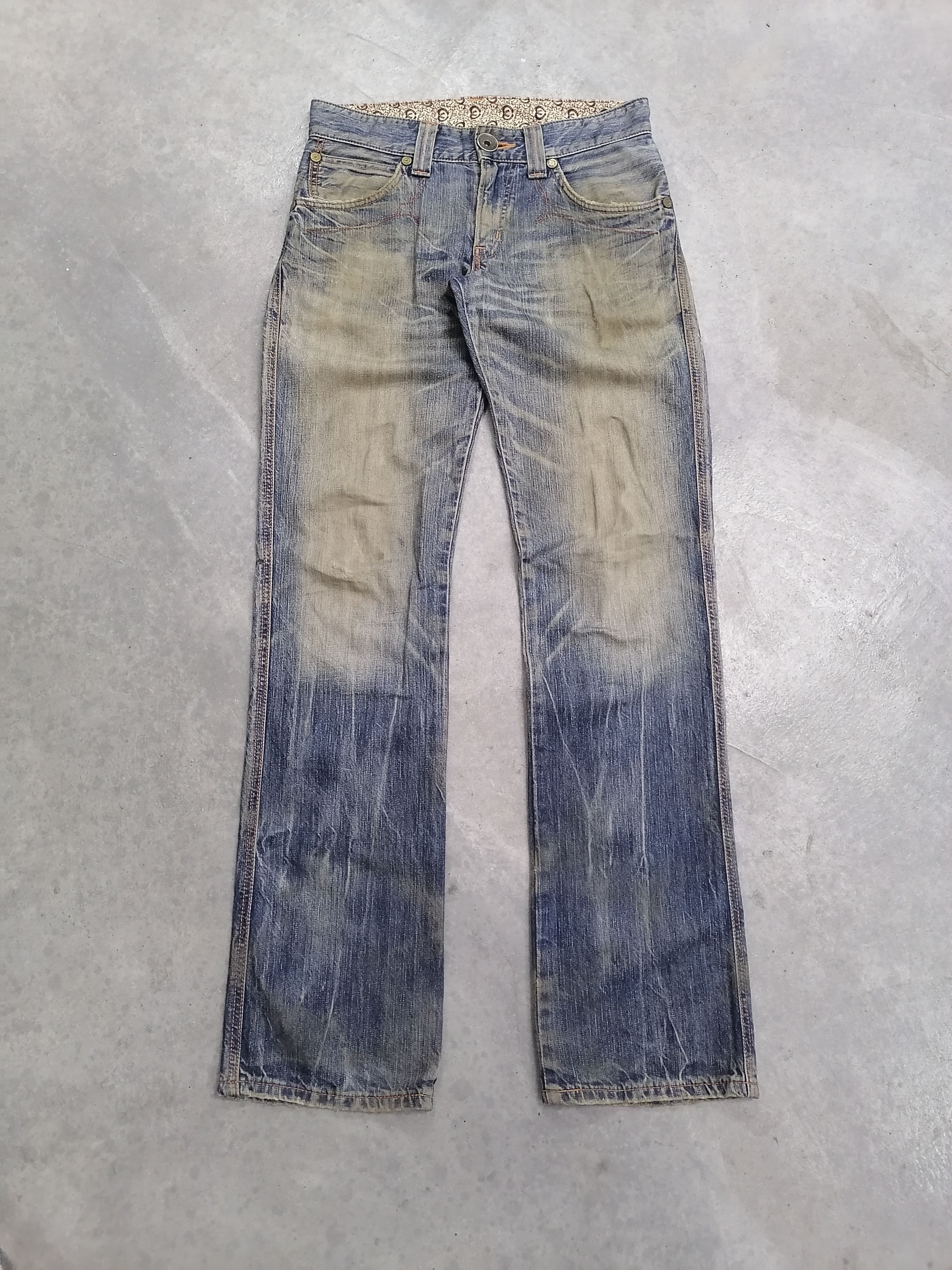 20471120 × Beauty Beast Super Trashed🔥Edwin 503 Blue Trip Distressed Denim Pants⚡⚡⚡ Size US 30 / EU 46 - 2 Thumbnail