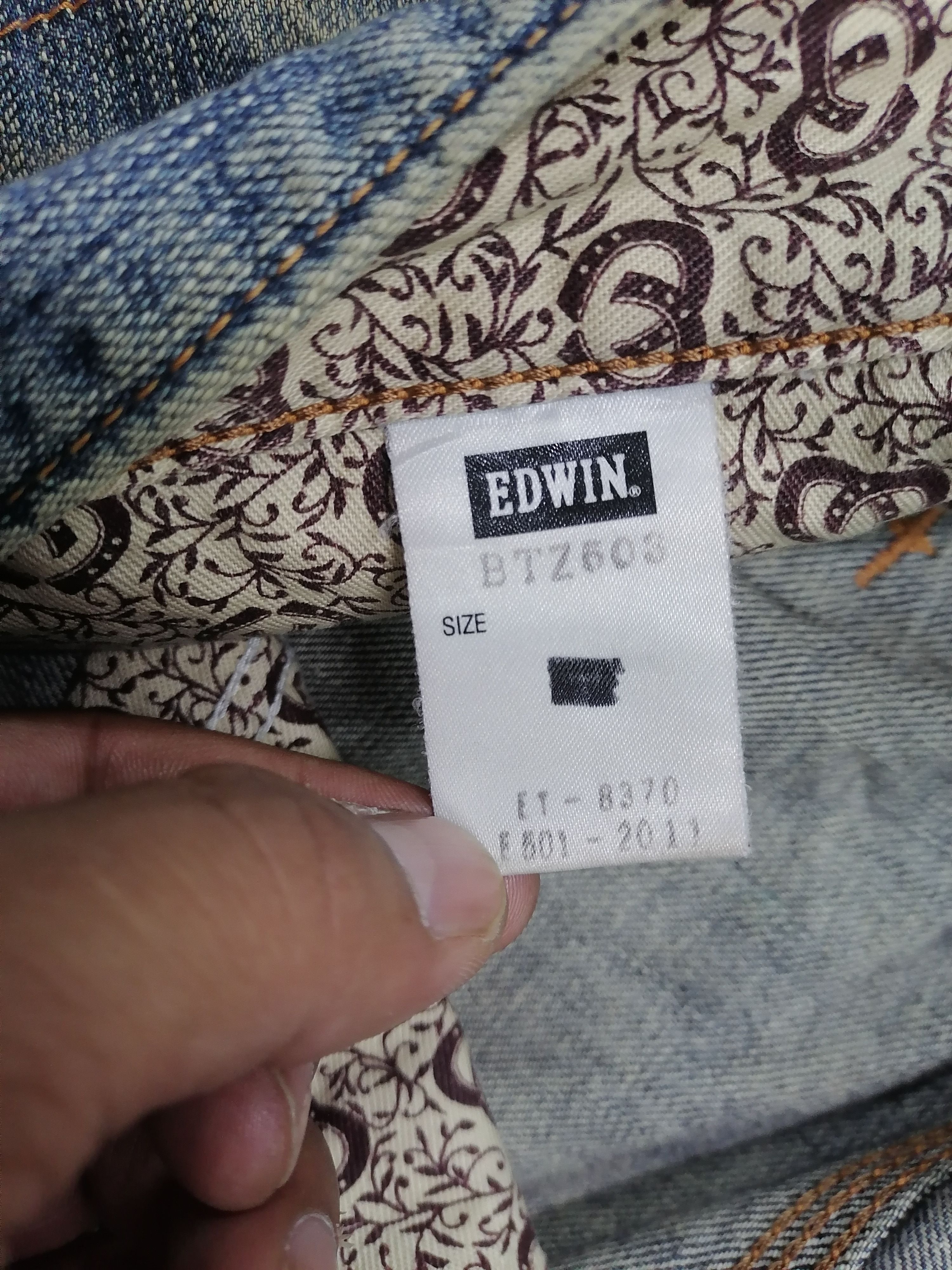 20471120 × Beauty Beast Super Trashed🔥Edwin 503 Blue Trip Distressed Denim Pants⚡⚡⚡ Size US 30 / EU 46 - 10 Thumbnail