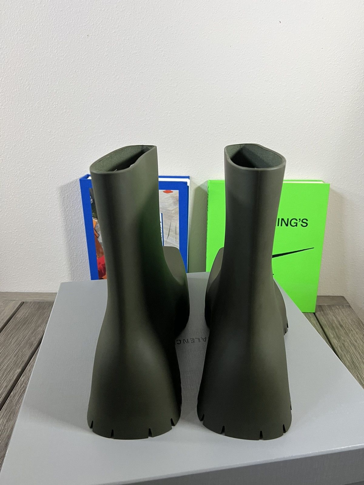 Balenciaga Balenciaga Rubber Trooper Boots Green Size US 12 / EU 45 - 5 Thumbnail