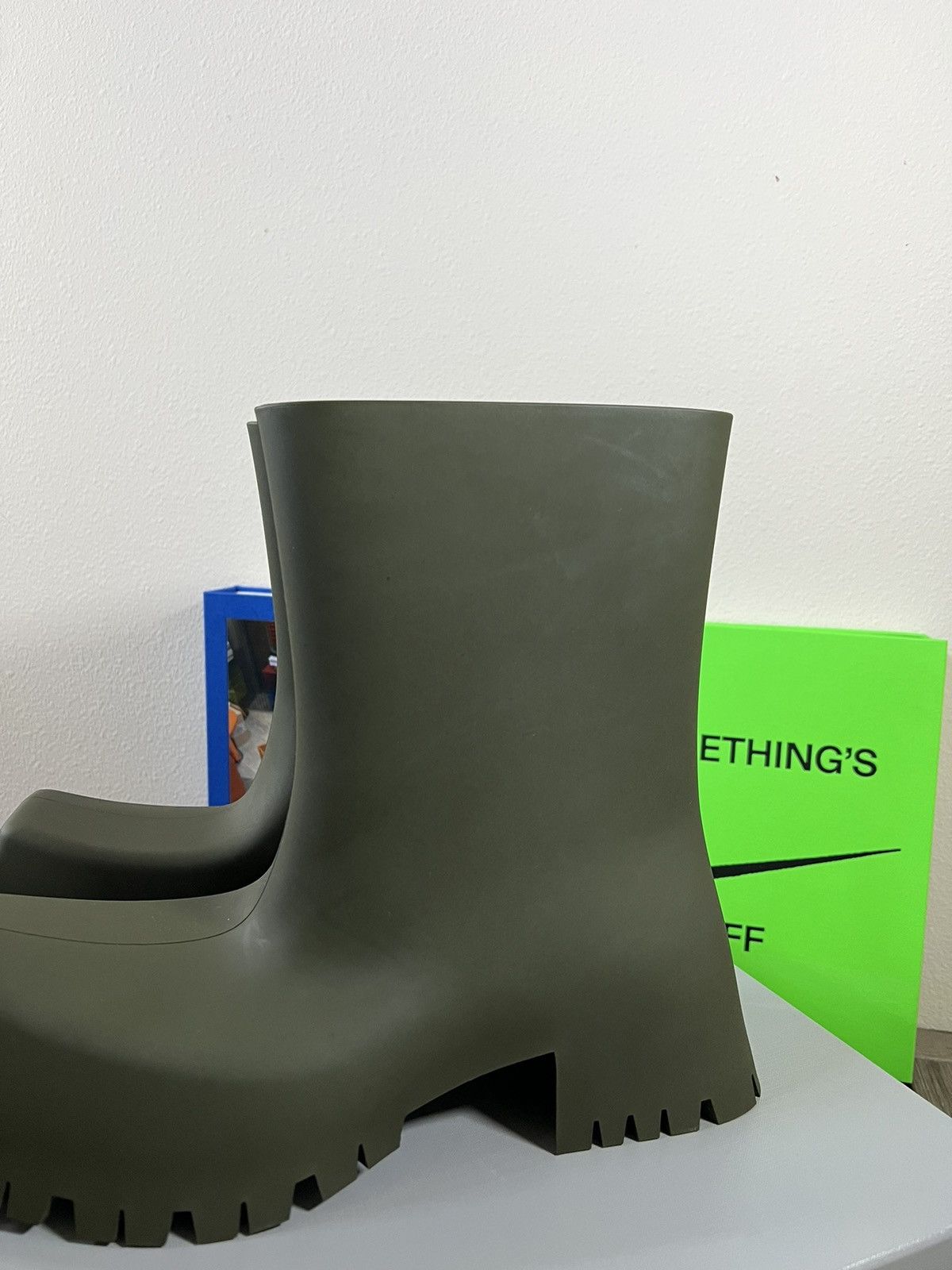 Balenciaga Balenciaga Rubber Trooper Boots Green Size US 13 / EU 46 - 3 Thumbnail