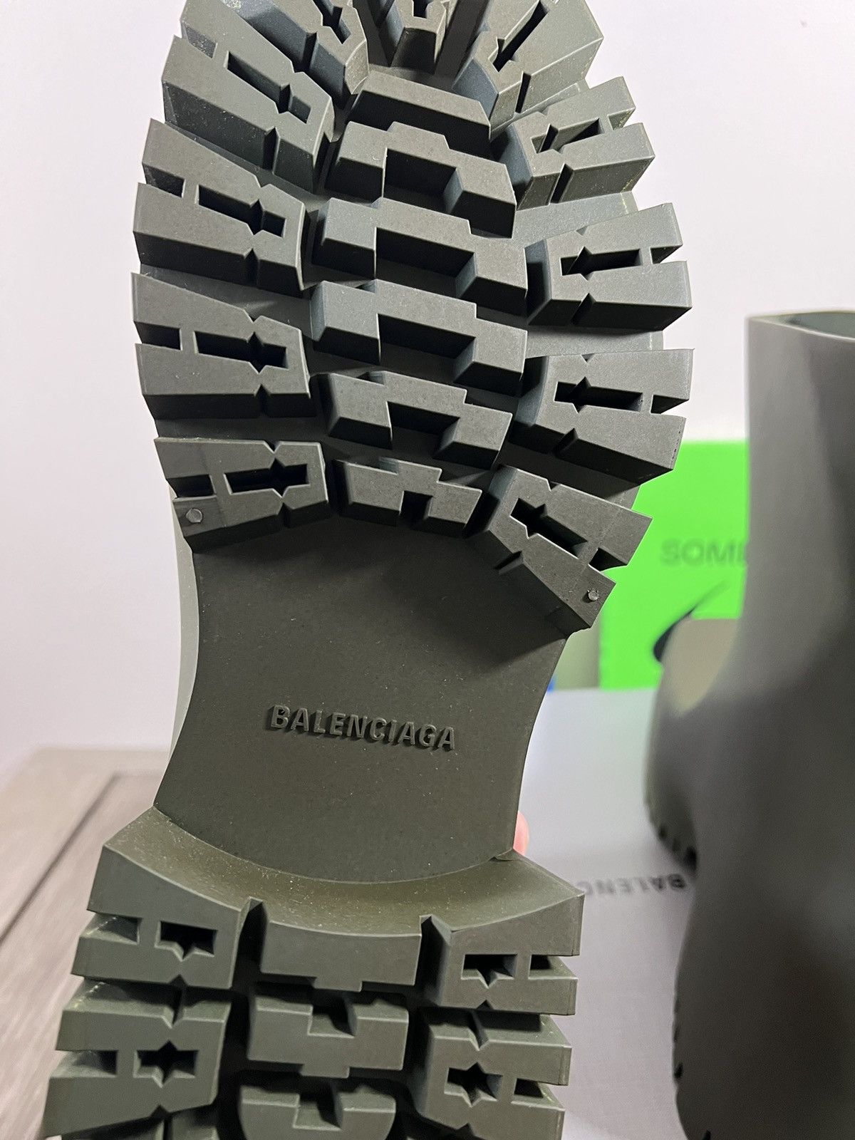 Balenciaga Balenciaga Rubber Trooper Boots Green Size US 13 / EU 46 - 7 Thumbnail