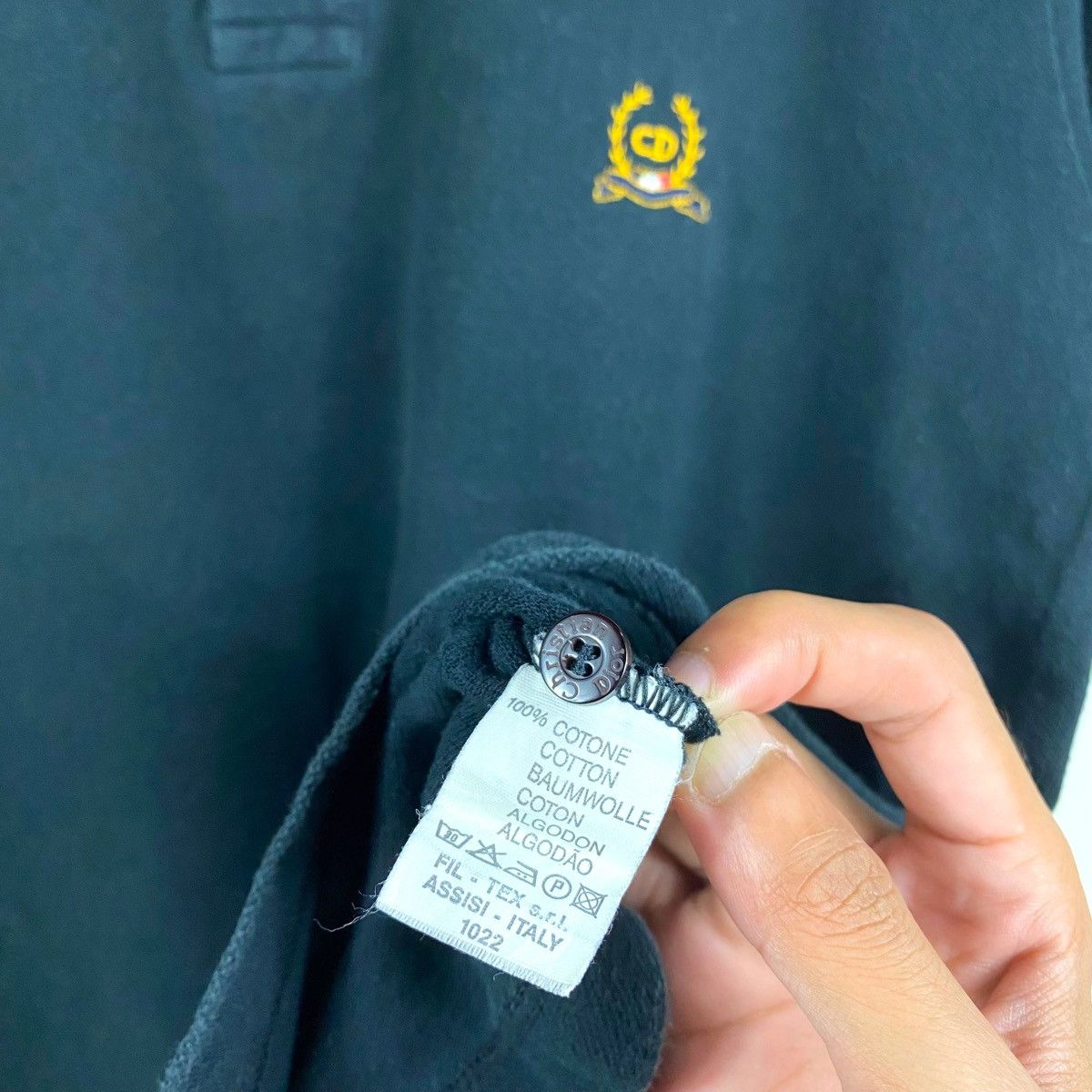 Christian Dior Monsieur × Vintage CHRISTIAN DIOR MONSIEUR SMALL LOGO MADE IN ITALY POLO SHIRT Size US M / EU 48-50 / 2 - 8 Thumbnail