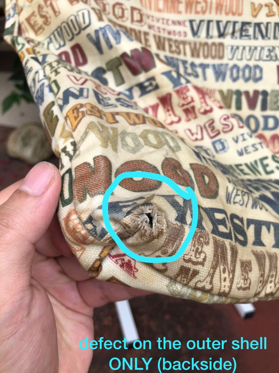 Vivienne Westwood RARE🔥VINTAGE V.W. MAN WATERPROOF COATED CANVAS AOP BAG Size ONE SIZE - 14 Thumbnail