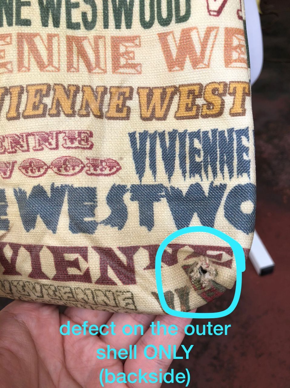 Vivienne Westwood RARE🔥VINTAGE V.W. MAN WATERPROOF COATED CANVAS AOP BAG Size ONE SIZE - 13 Thumbnail