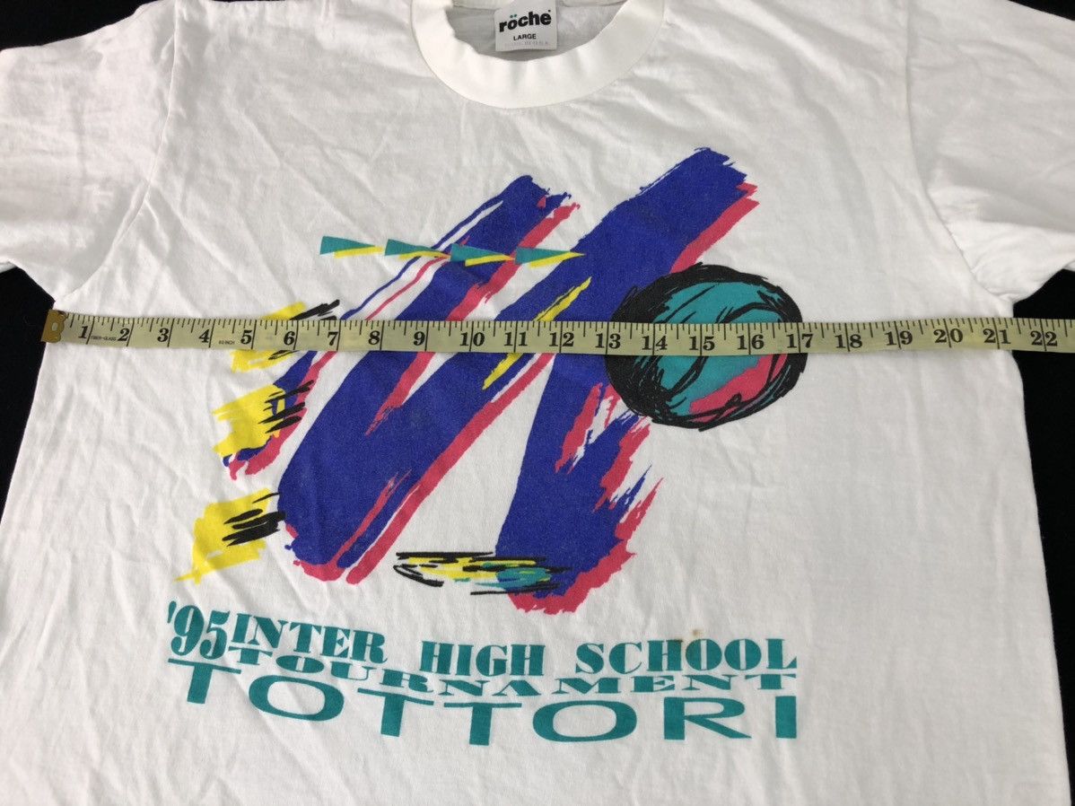 Vintage Vintage Roche Inter High School Tournament Tottori 1995 Tee Size US L / EU 52-54 / 3 - 7 Thumbnail