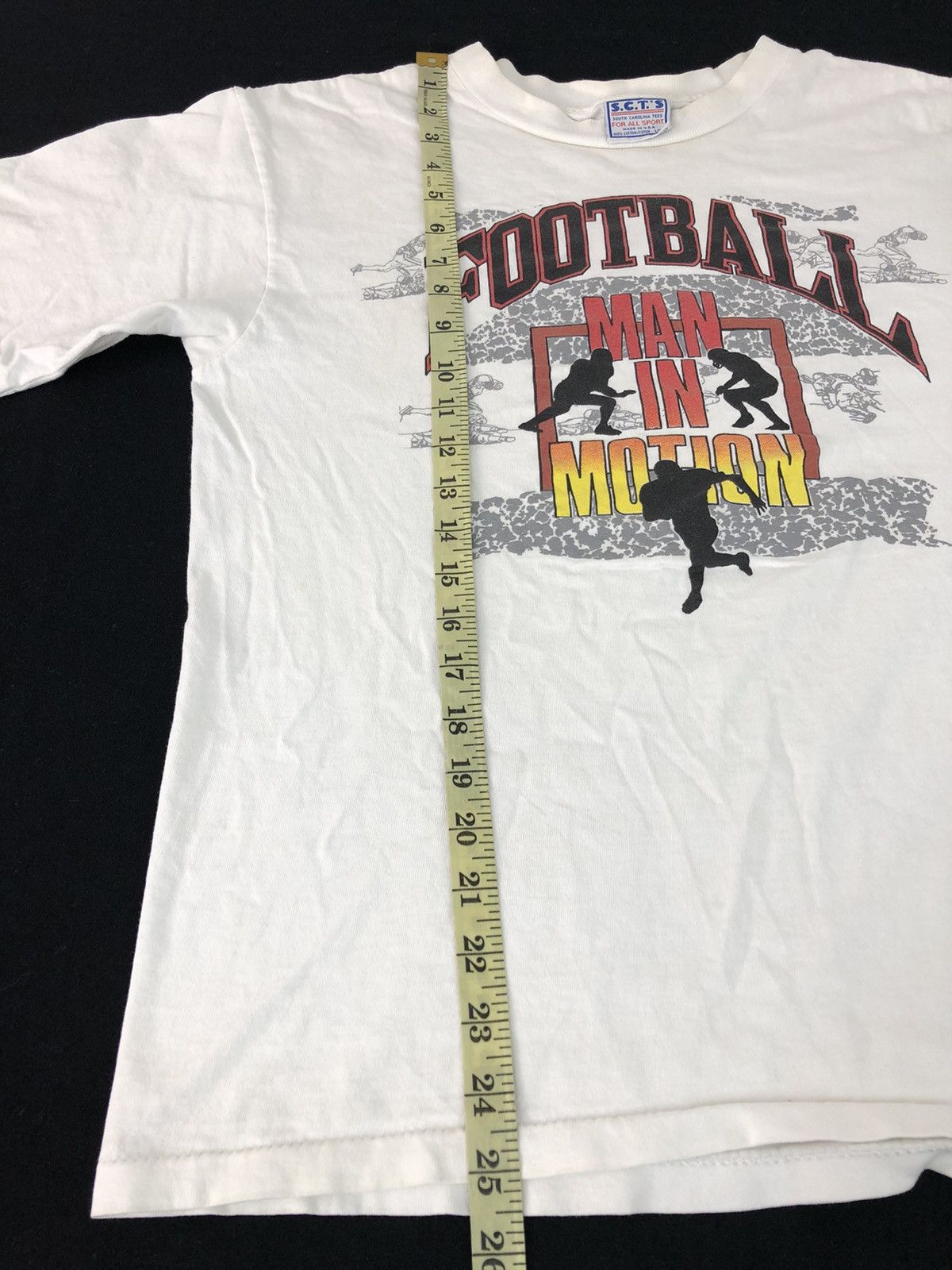 Japanese Brand × Vintage Vintage SCTS Football Main In Motion Sportwear Big Logo Tee Size US M / EU 48-50 / 2 - 7 Thumbnail