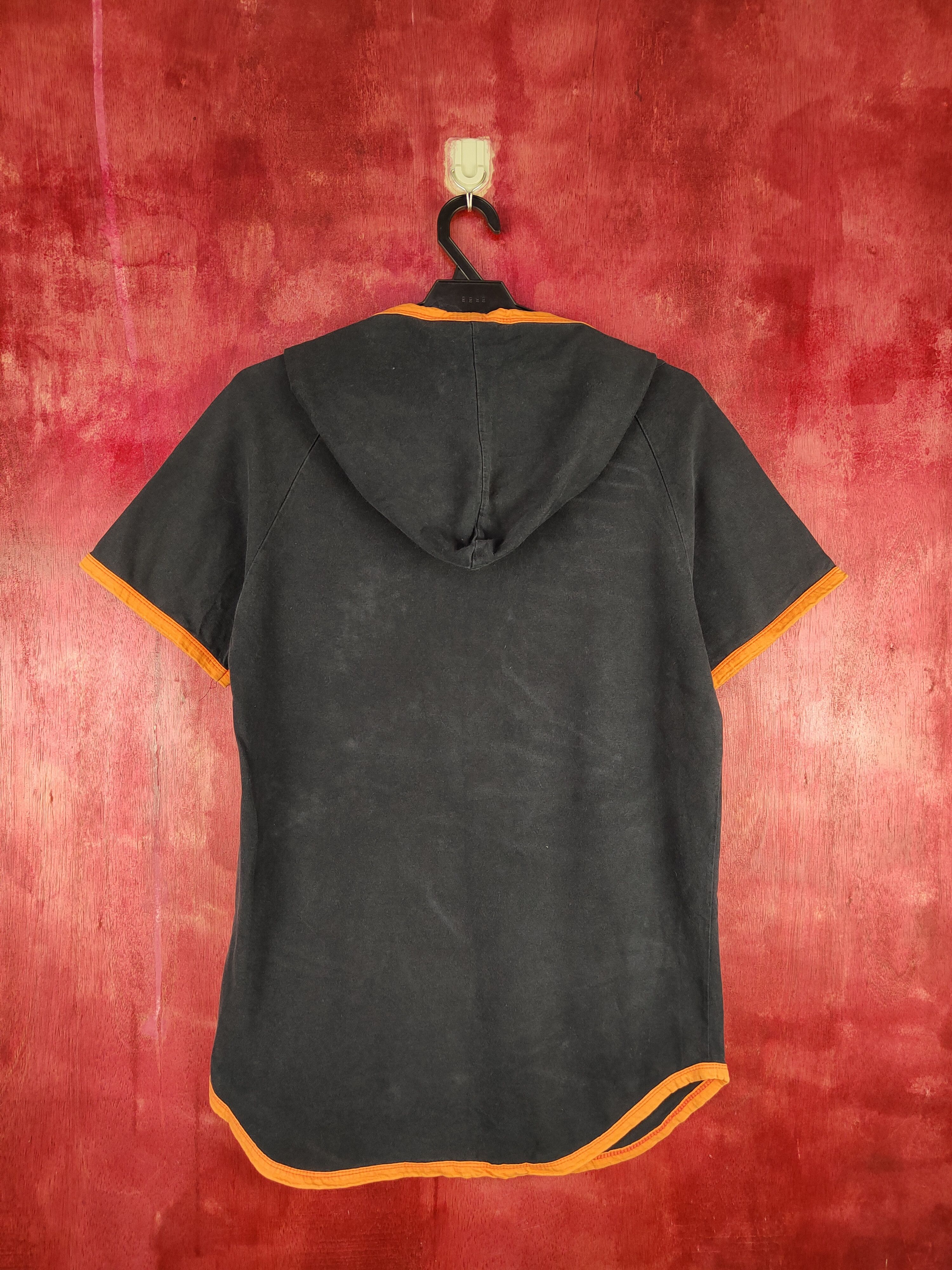 Japanese Brand Frankie NewYork Dark Blue Hoodie Short Sleeve T-shirt #179B Size M / US 6-8 / IT 42-44 - 5 Thumbnail