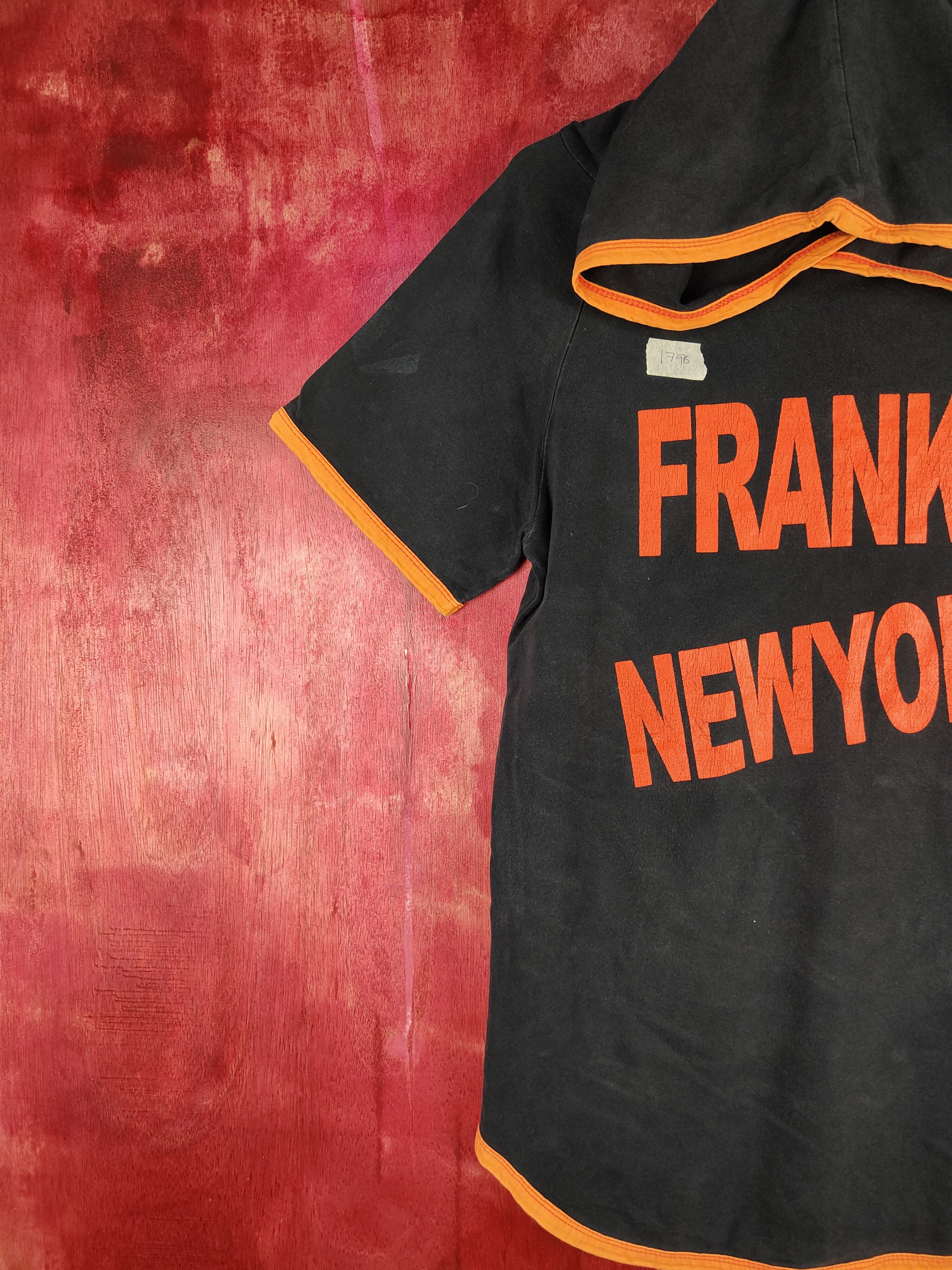 Japanese Brand Frankie NewYork Dark Blue Hoodie Short Sleeve T-shirt #179B Size M / US 6-8 / IT 42-44 - 3 Thumbnail