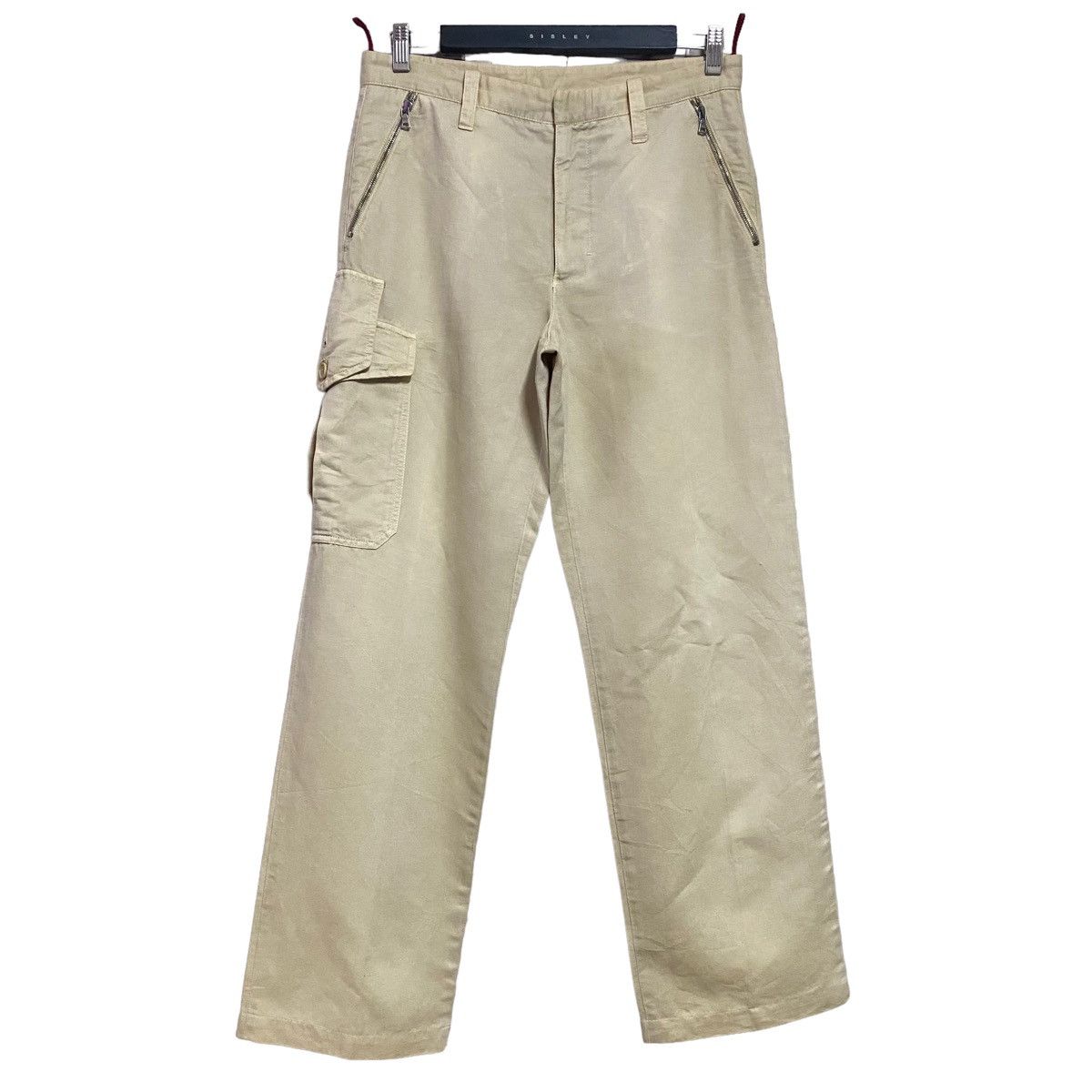 image of Vintage Prada Cargo Pants in Light Brown, Men's (Size 32)