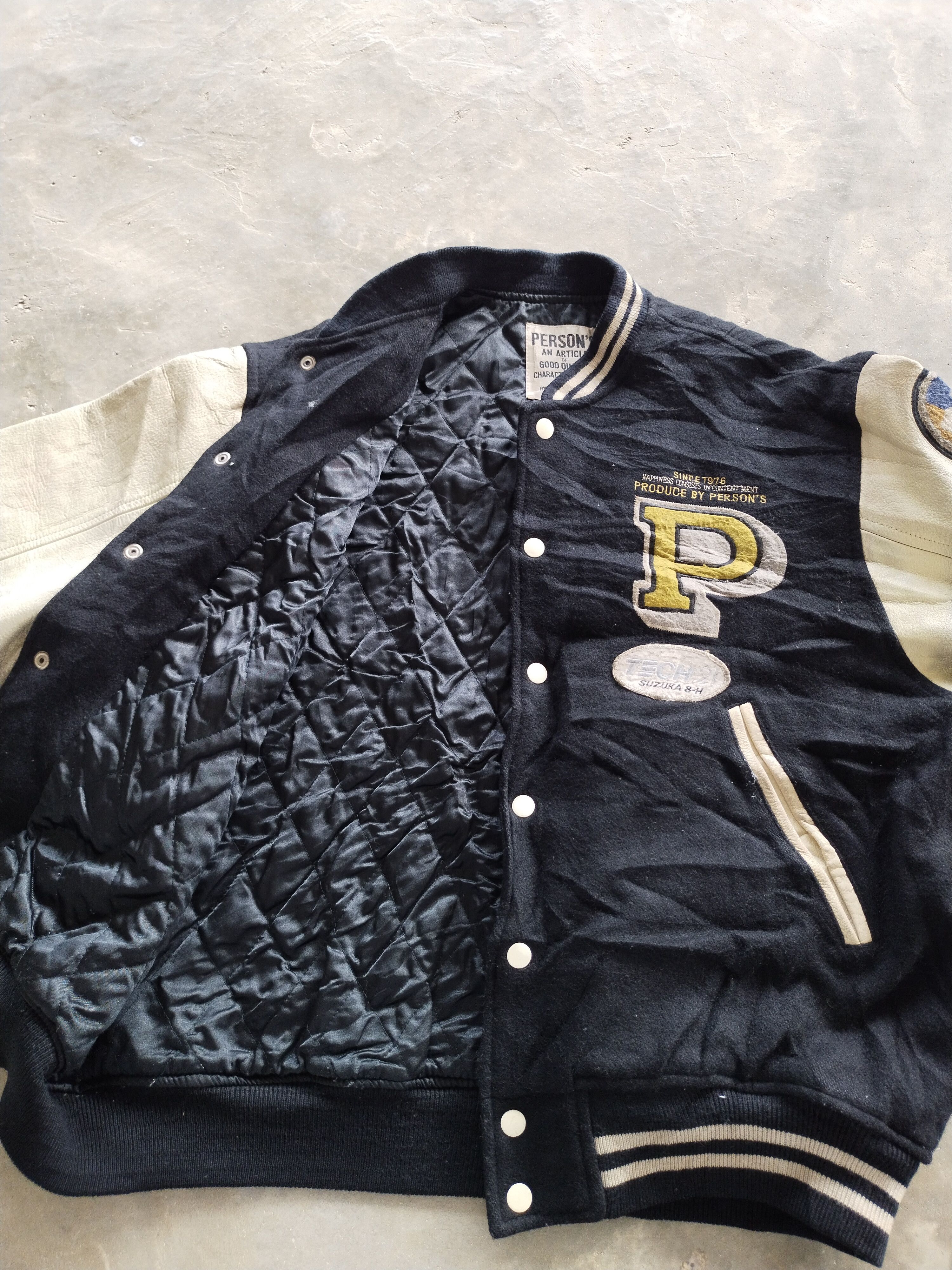 PERSON'S Vintage 70s Varsity PERSON'S Wool/Leather Jacket Size US L / EU 52-54 / 3 - 13 Thumbnail
