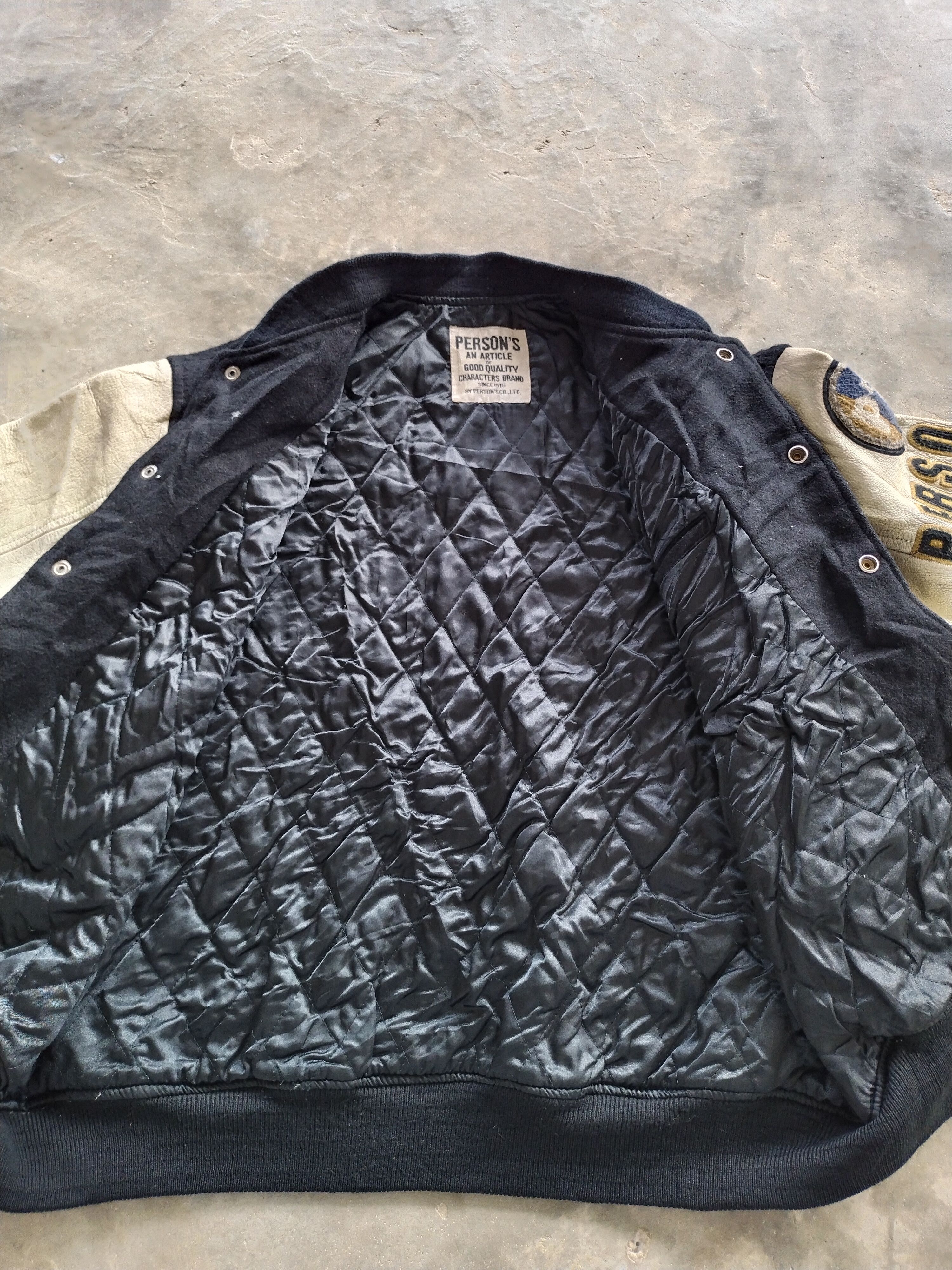 PERSON'S Vintage 70s Varsity PERSON'S Wool/Leather Jacket Size US L / EU 52-54 / 3 - 14 Thumbnail