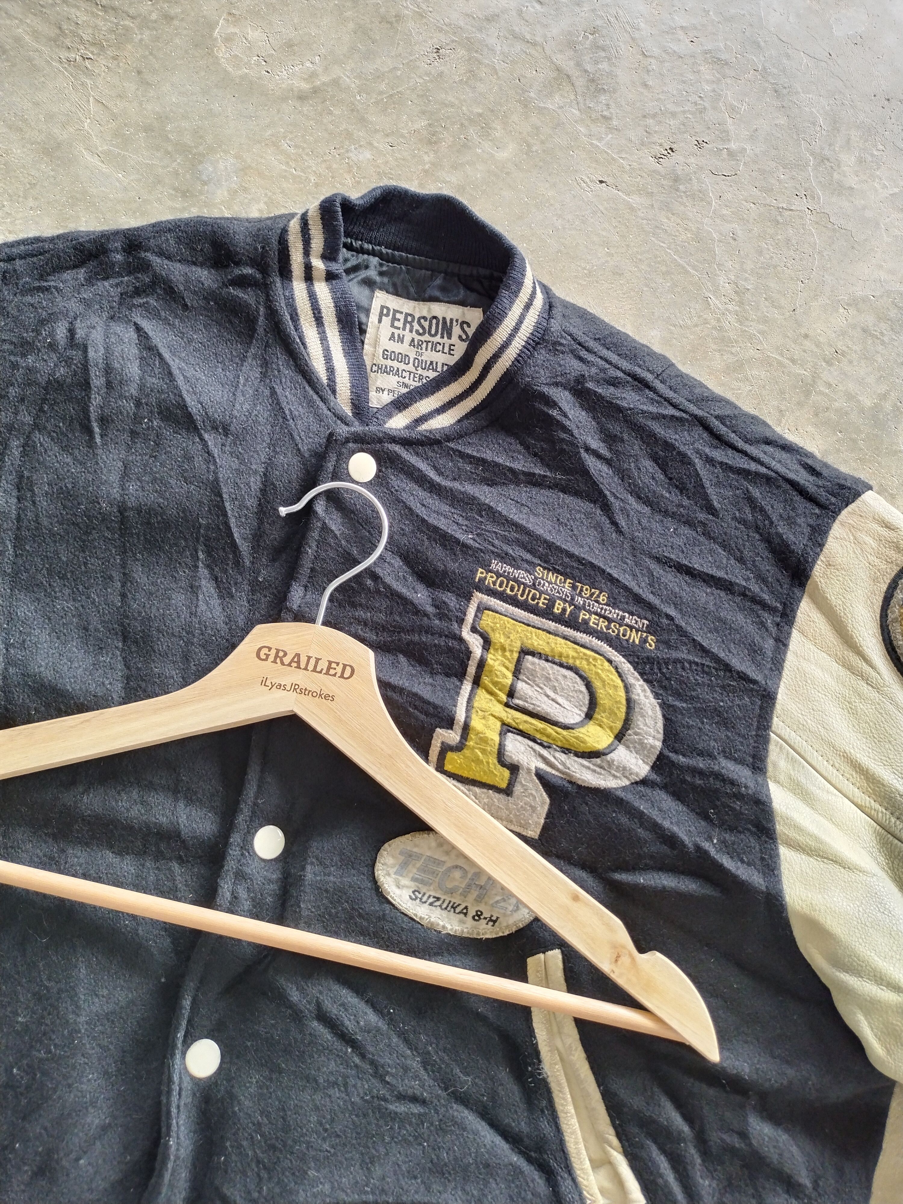 PERSON'S Vintage 70s Varsity PERSON'S Wool/Leather Jacket Size US L / EU 52-54 / 3 - 19 Thumbnail