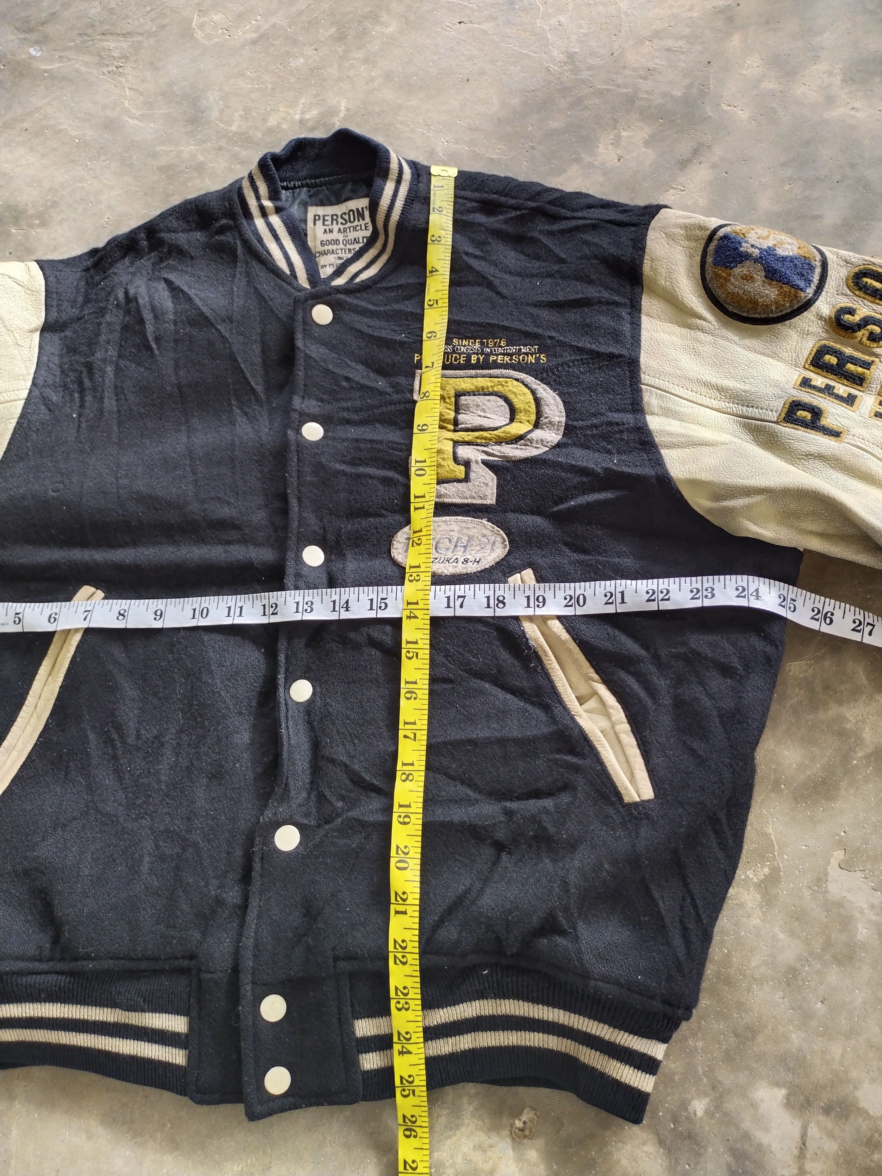 PERSON'S Vintage 70s Varsity PERSON'S Wool/Leather Jacket Size US L / EU 52-54 / 3 - 18 Thumbnail
