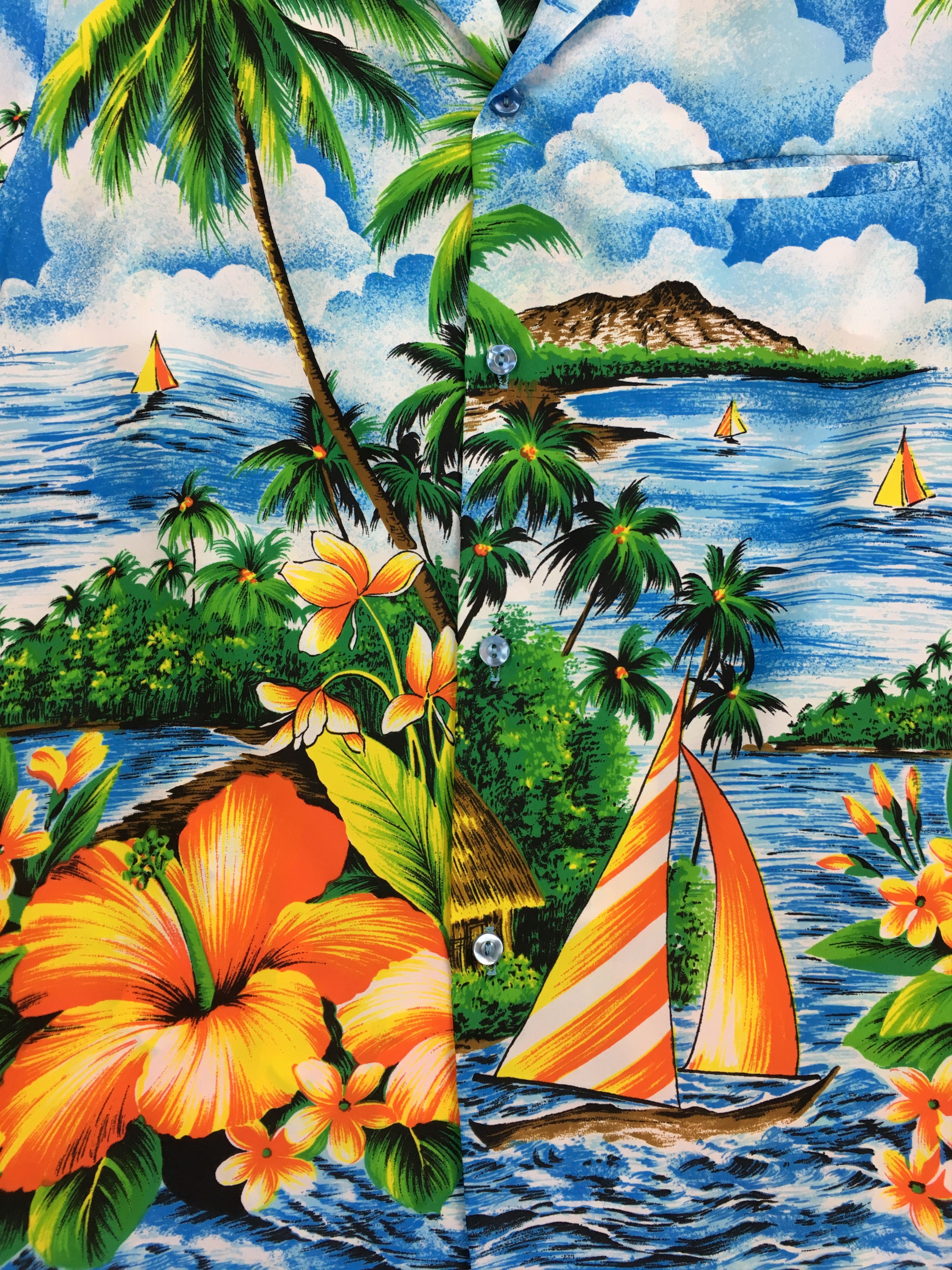 Vintage Vintage 60s SAN PEBBLE Of Hawaii Hawaiian Shirt Size US S / EU 44-46 / 1 - 8 Thumbnail