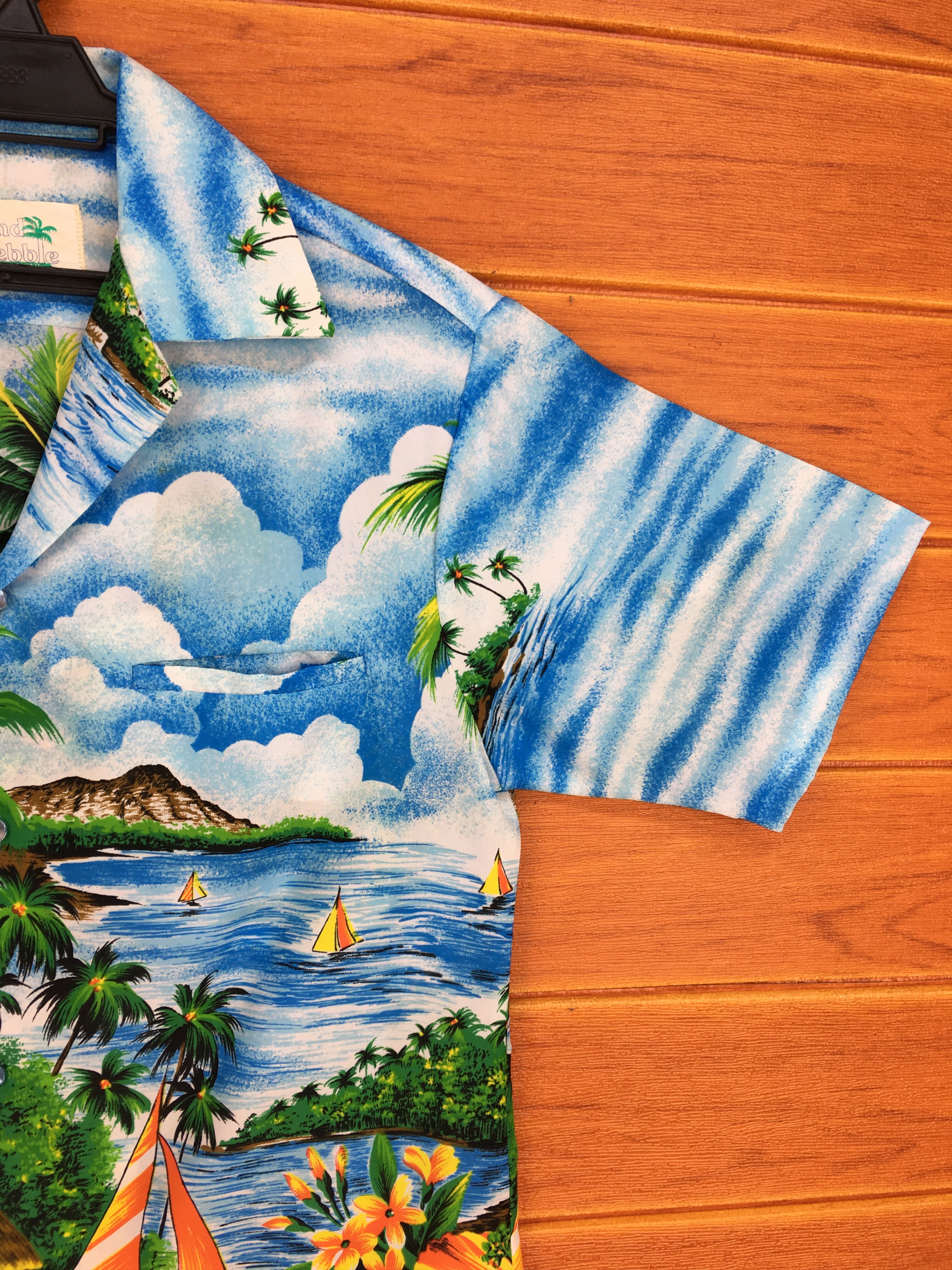 Vintage Vintage 60s SAN PEBBLE Of Hawaii Hawaiian Shirt Size US S / EU 44-46 / 1 - 6 Thumbnail