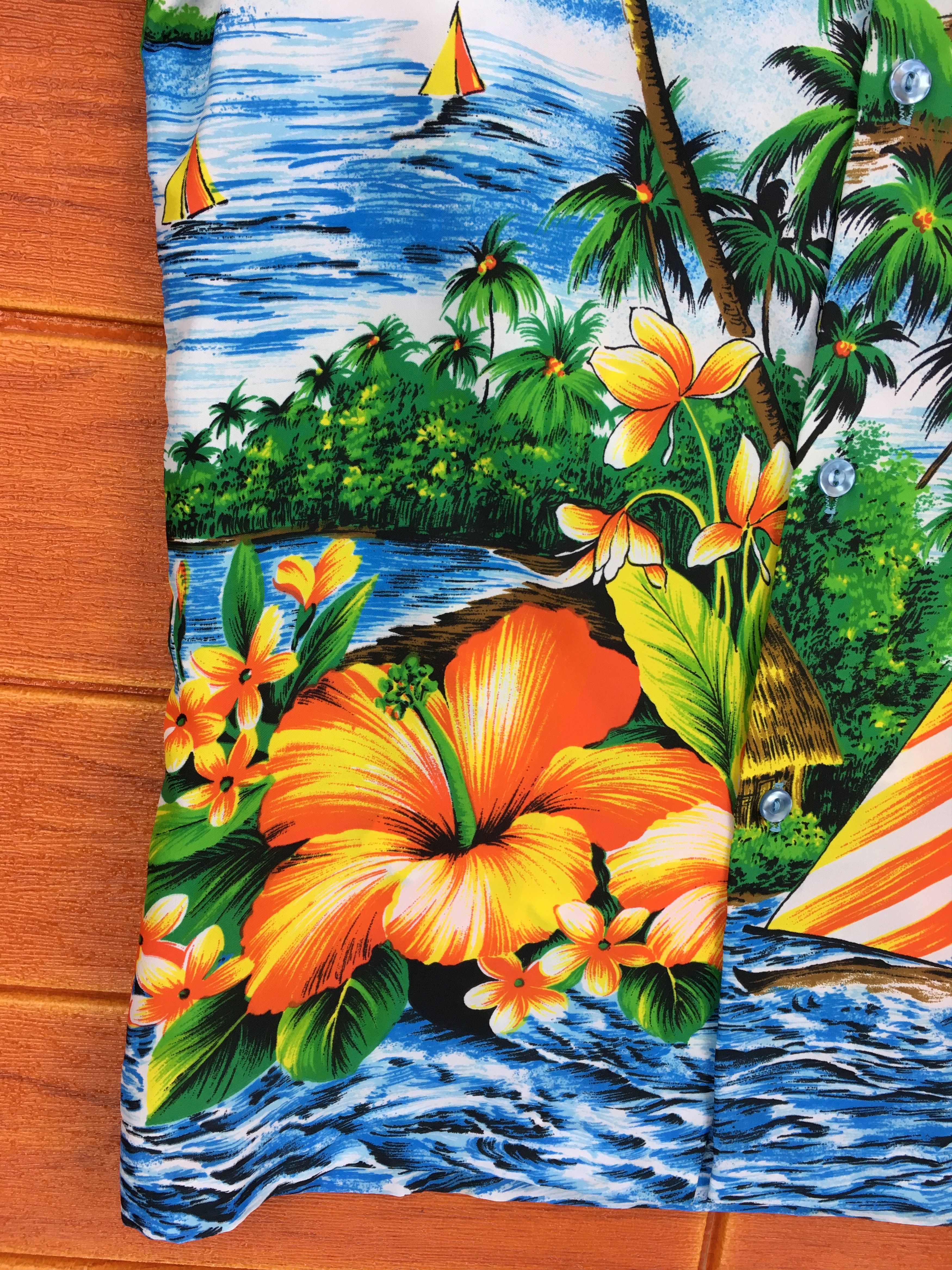 Vintage Vintage 60s SAN PEBBLE Of Hawaii Hawaiian Shirt Size US S / EU 44-46 / 1 - 4 Thumbnail