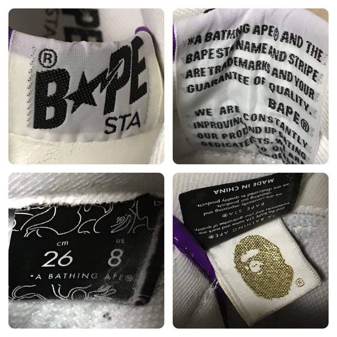 Bape 🔥Lakers color🔥 Leather BAPE STA sneakers a bathing ape shoes Size US 8 / EU 41 - 10 Thumbnail