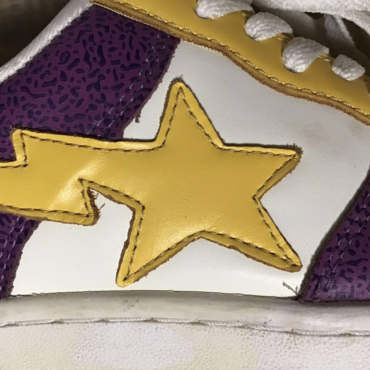 Bape 🔥Lakers color🔥 Leather BAPE STA sneakers a bathing ape shoes Size US 8 / EU 41 - 7 Thumbnail