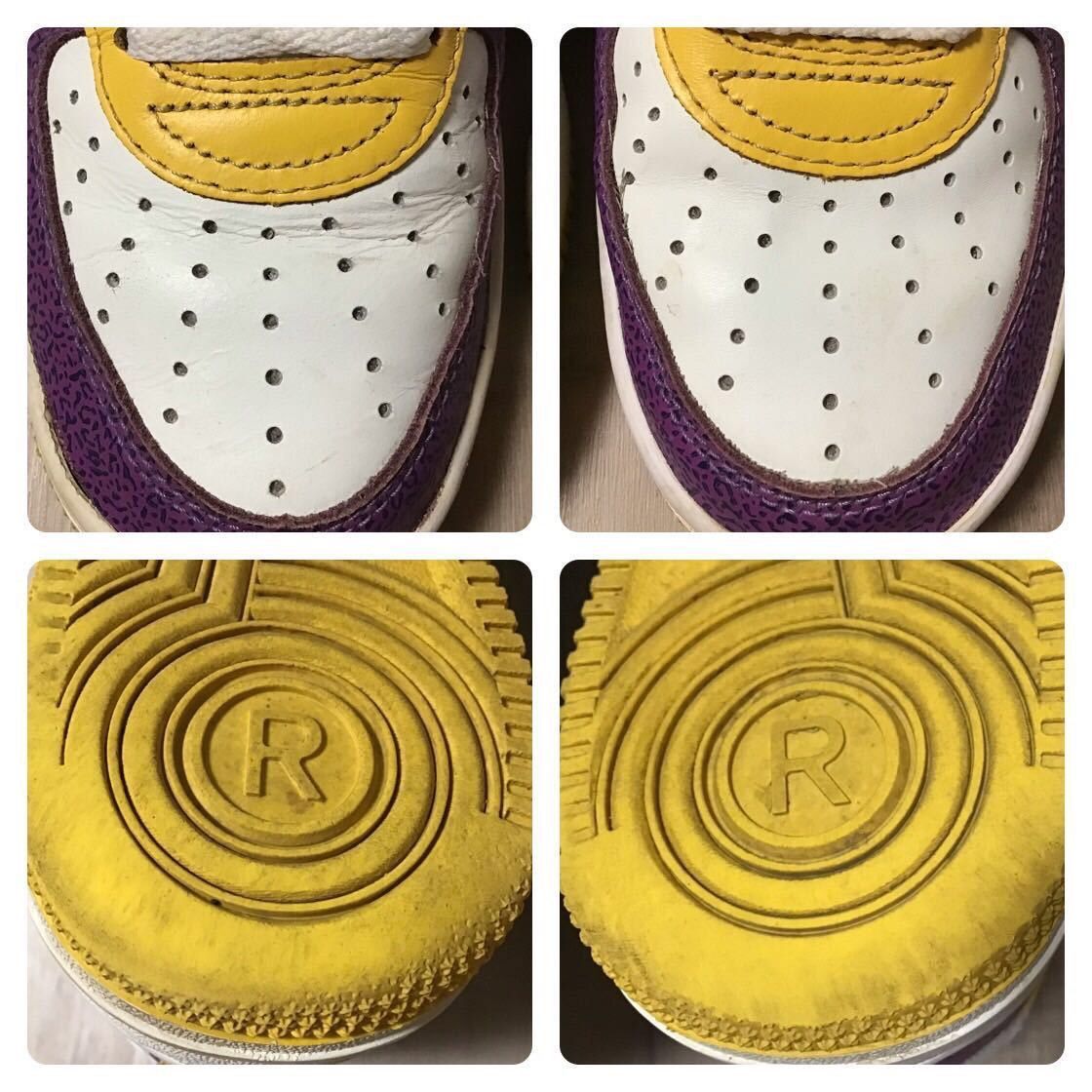 Bape 🔥Lakers color🔥 Leather BAPE STA sneakers a bathing ape shoes Size US 8 / EU 41 - 8 Thumbnail