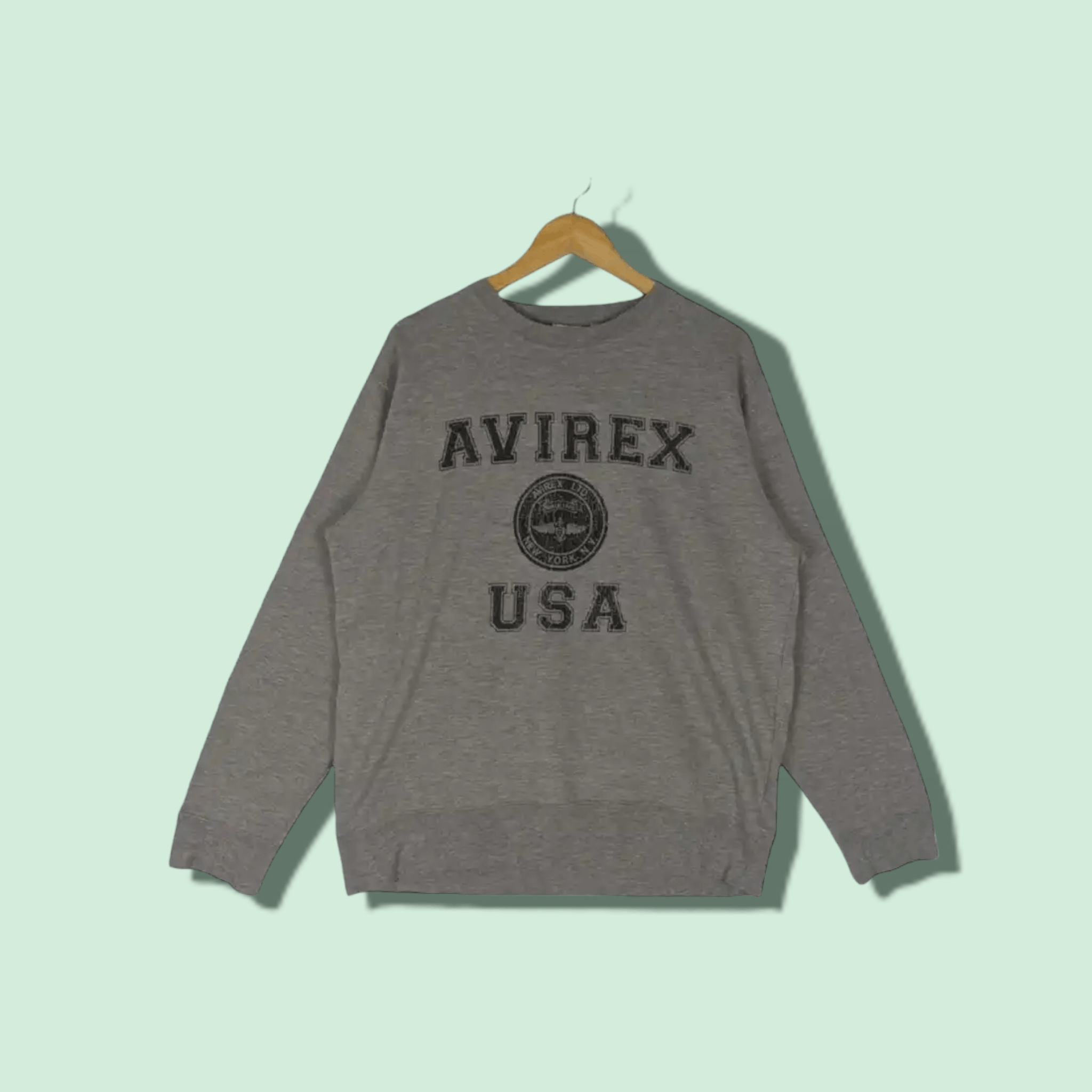 Avirex AVIREX Big Spell Out Logo US Army Jumper Sweatshirt Size US XL / EU 56 / 4 - 1 Thumbnail