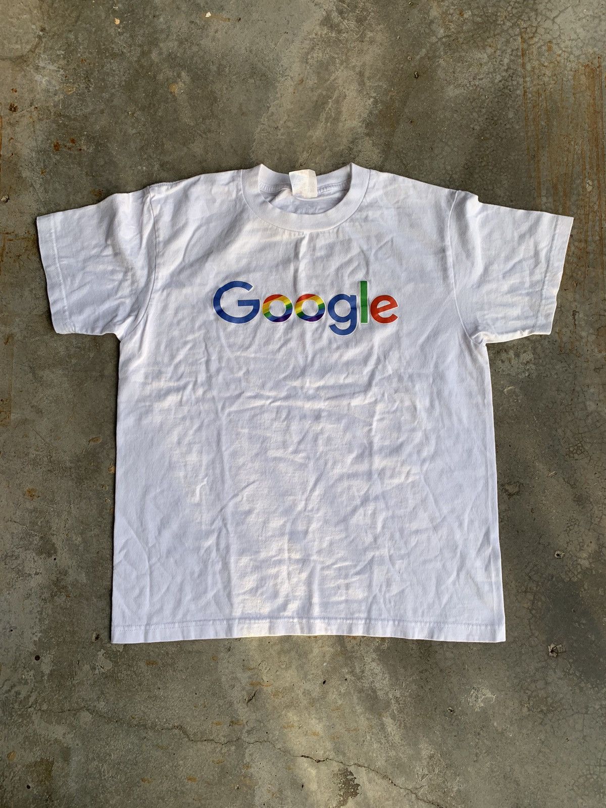 Vintage Google spellout Tshirt Size US S / EU 44-46 / 1 - 1 Thumbnail