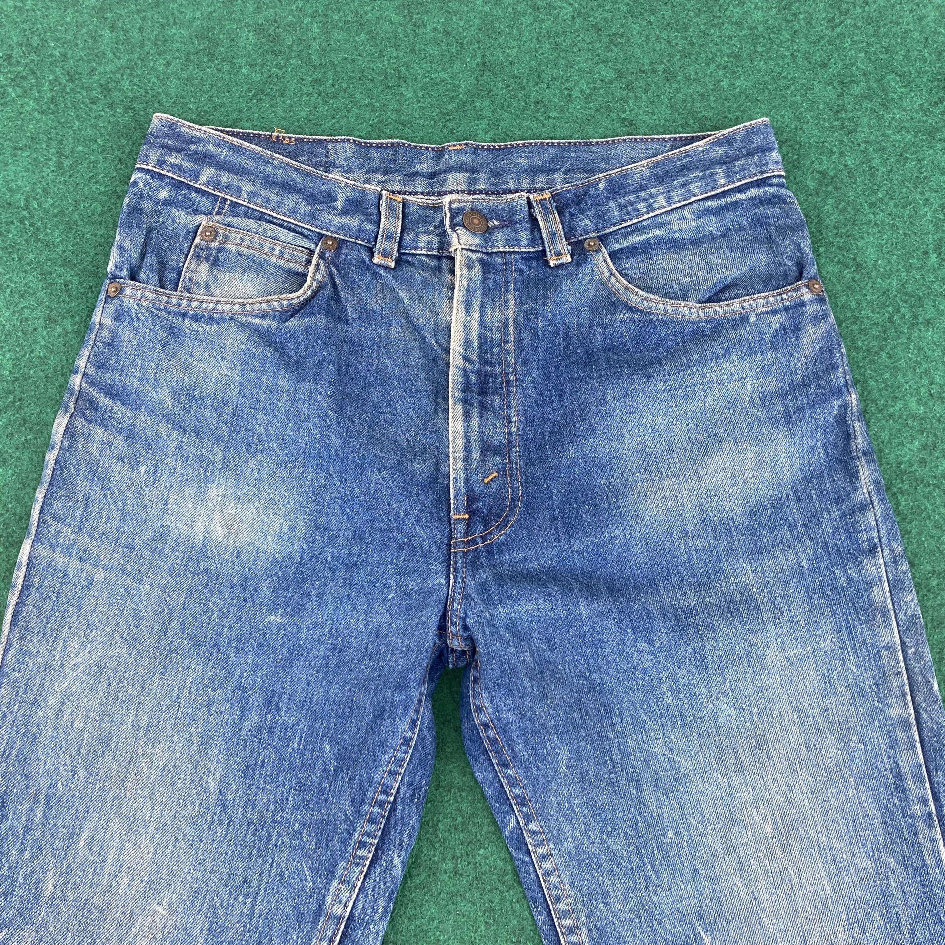 Levi's × Vintage Vtg Levis 517 Denim 90s Bootcut Ripped Punk Distressed Jeans Size US 32 / EU 48 - 3 Thumbnail