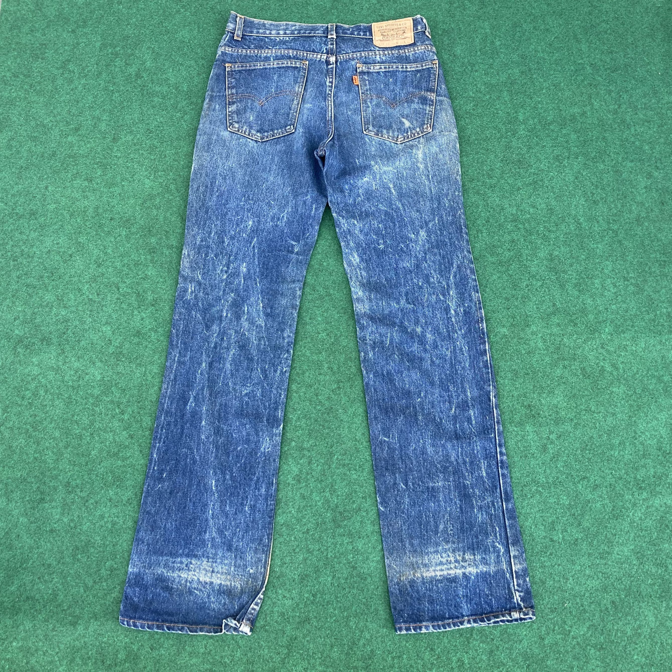 Levi's × Vintage Vtg Levis 517 Denim 90s Bootcut Ripped Punk Distressed Jeans Size US 32 / EU 48 - 11 Thumbnail