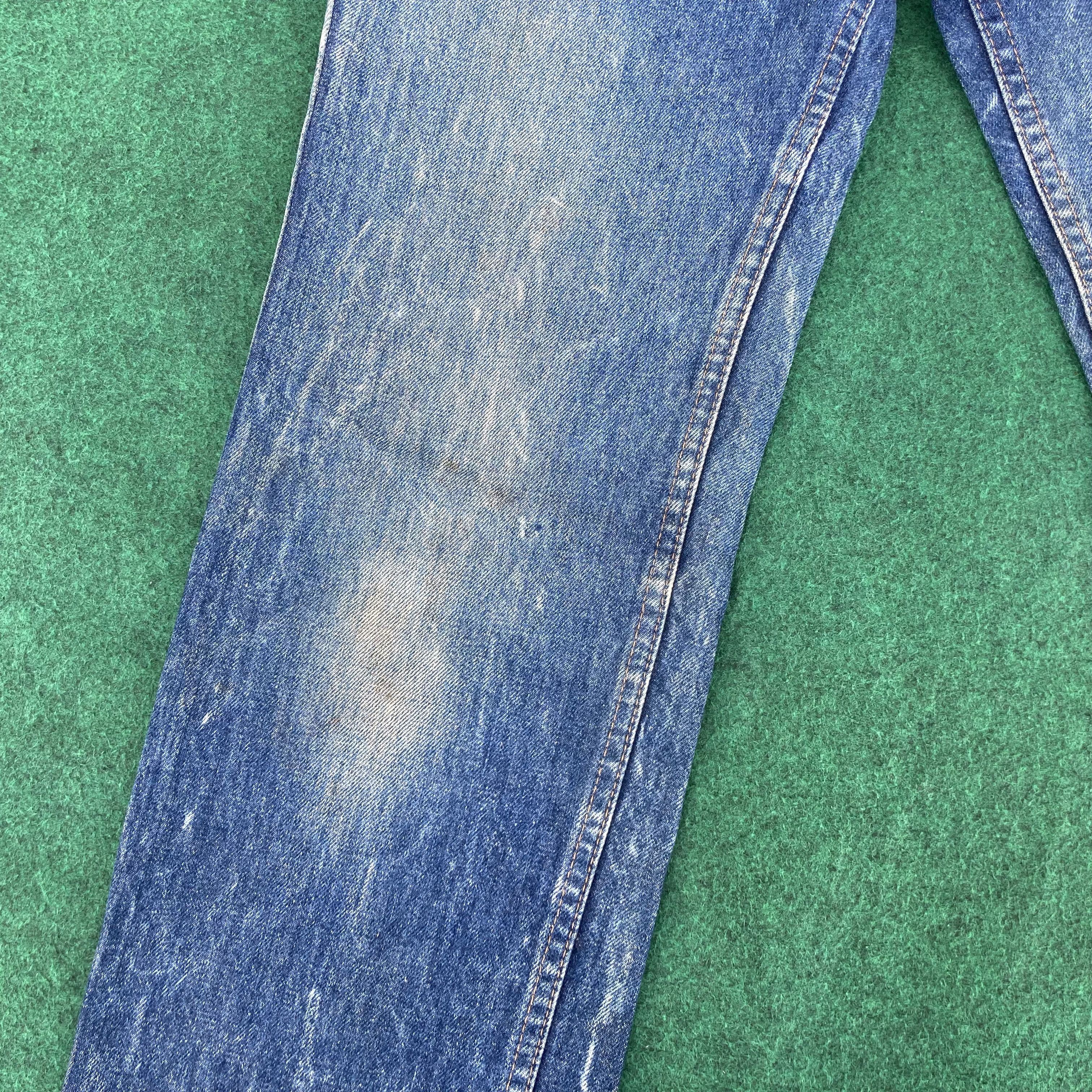 Levi's × Vintage Vtg Levis 517 Denim 90s Bootcut Ripped Punk Distressed Jeans Size US 32 / EU 48 - 6 Thumbnail