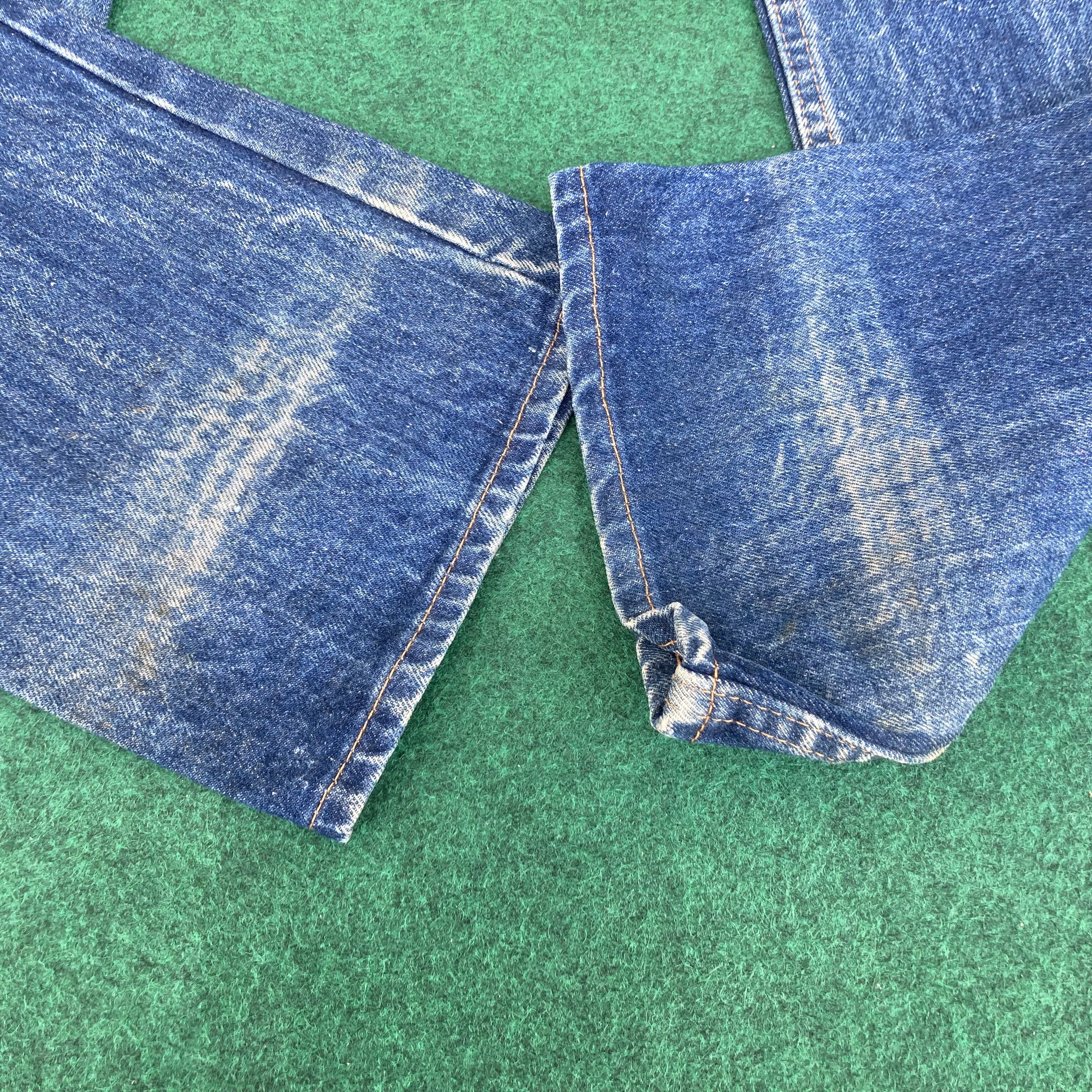 Levi's × Vintage Vtg Levis 517 Denim 90s Bootcut Ripped Punk Distressed Jeans Size US 32 / EU 48 - 8 Thumbnail