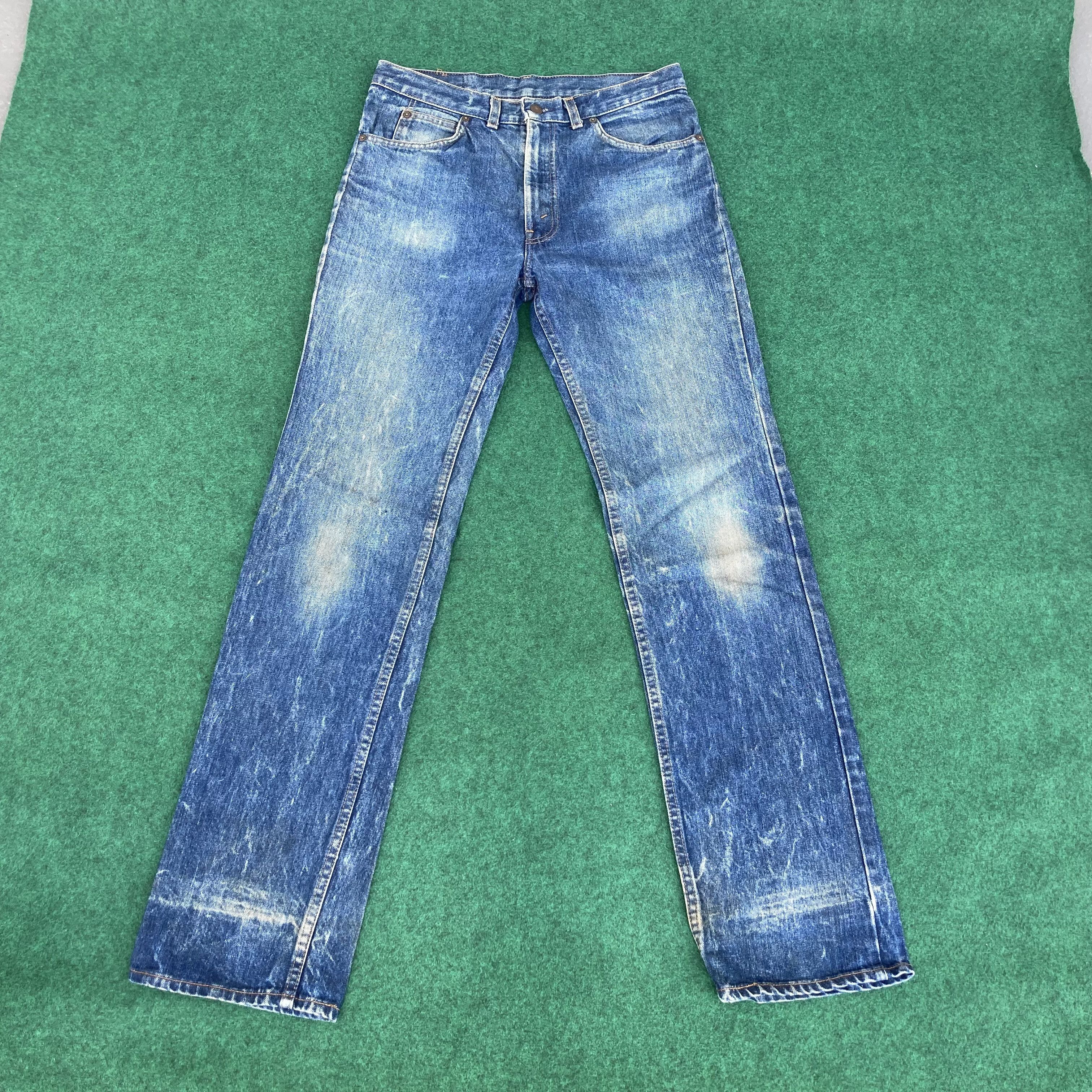 Levi's × Vintage Vtg Levis 517 Denim 90s Bootcut Ripped Punk Distressed Jeans Size US 32 / EU 48 - 1 Thumbnail