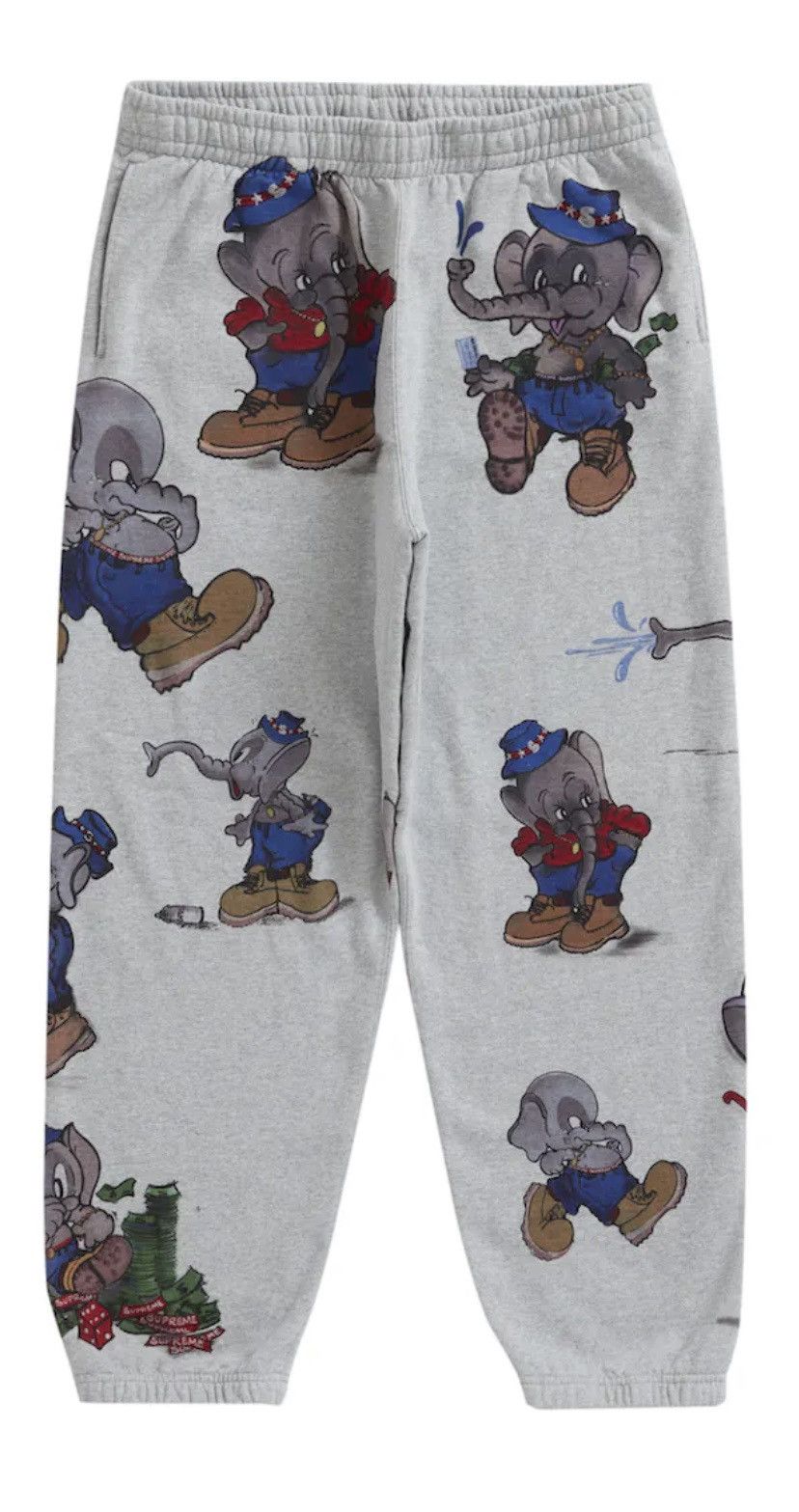 Supreme Supreme Elephant Sweatpants Heather Grey | Grailed