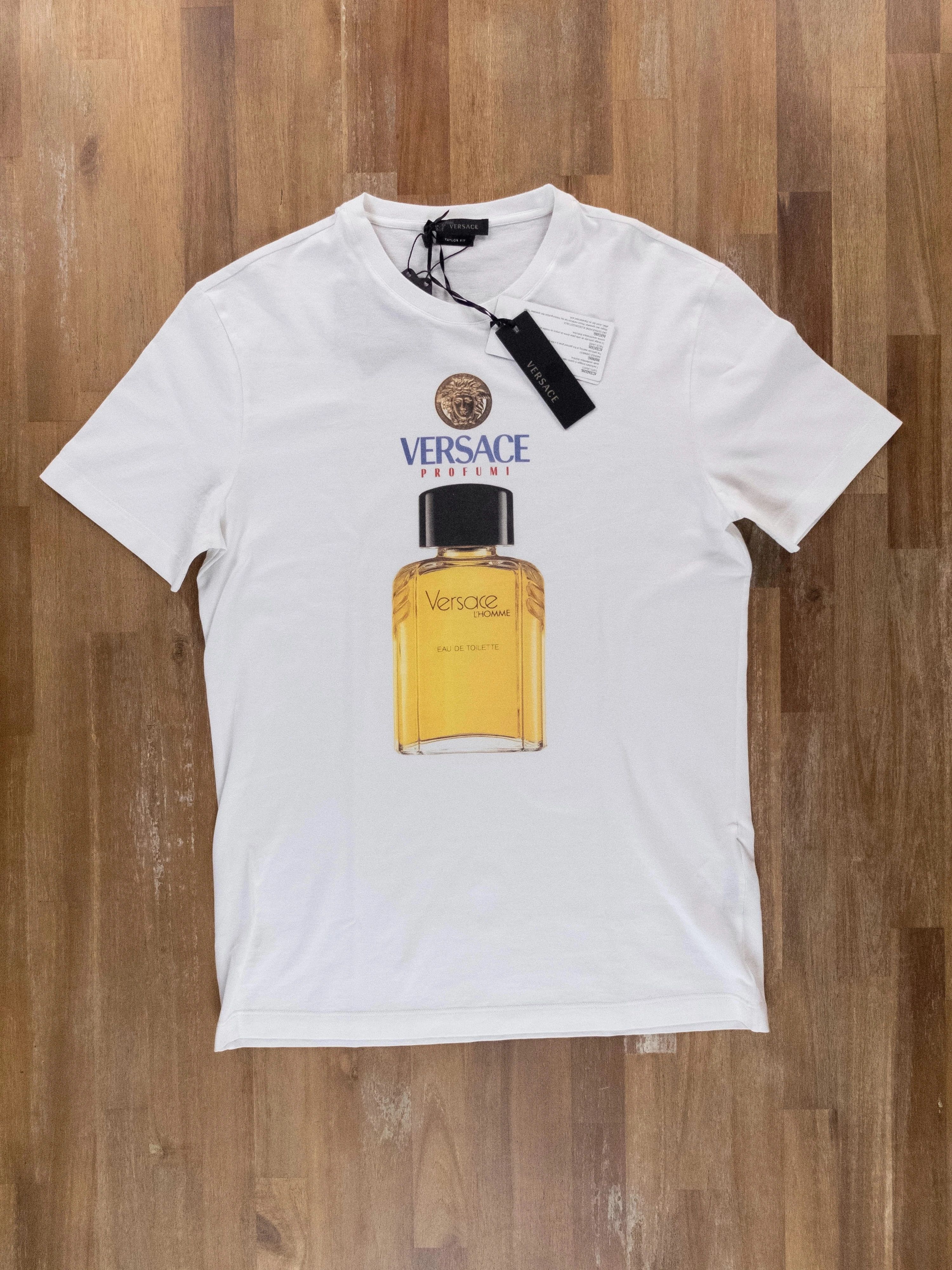 Versace VERSACE white perfume bottle print t-shirt - Small Size US S / EU 44-46 / 1 - 4 Thumbnail