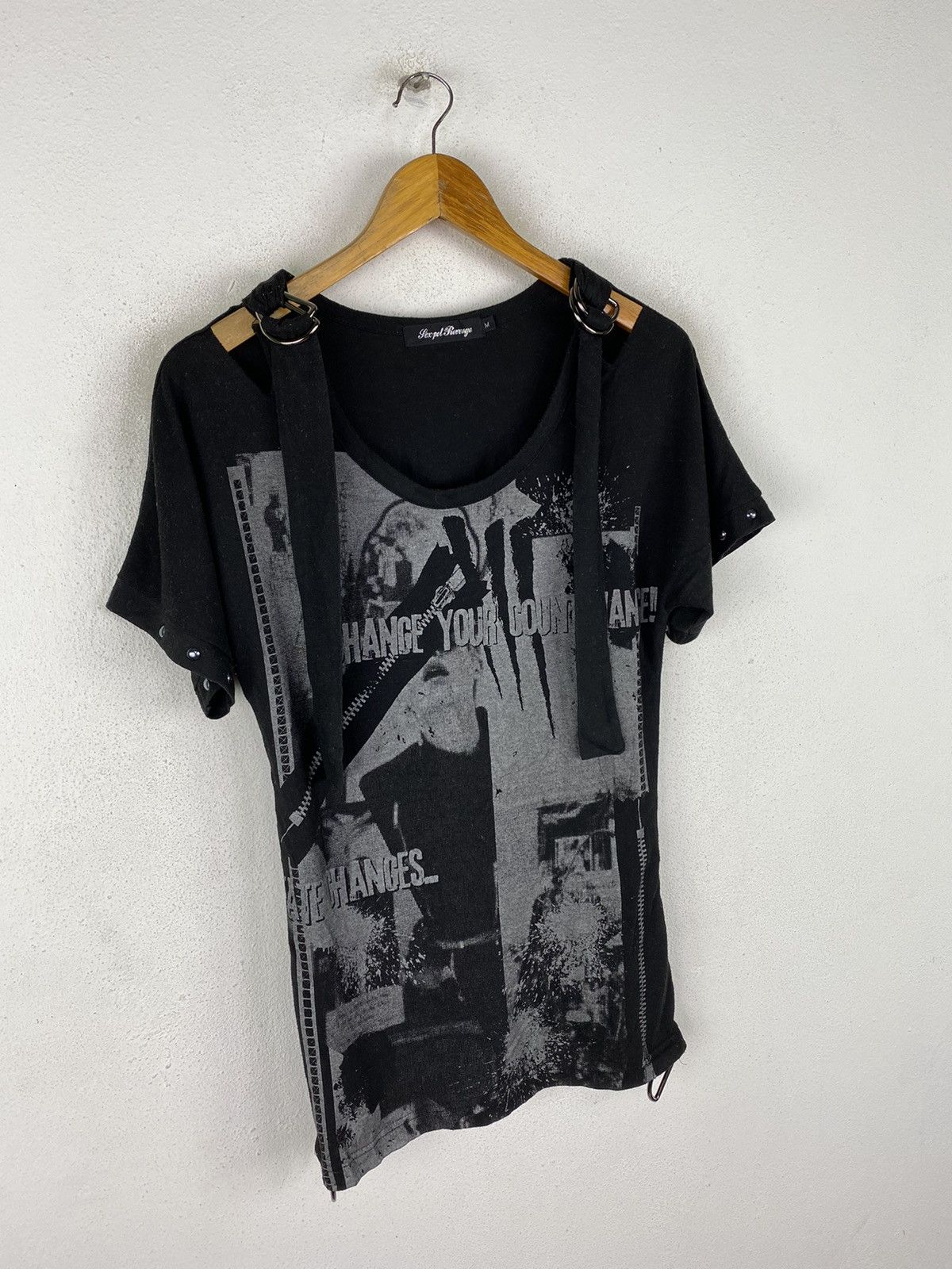 Japanese Brand × Other × Seditionaries Sex Pot Revenge Punk Rock Distressed Graphic T-Shirt Gothic Size US M / EU 48-50 / 2 - 4 Thumbnail