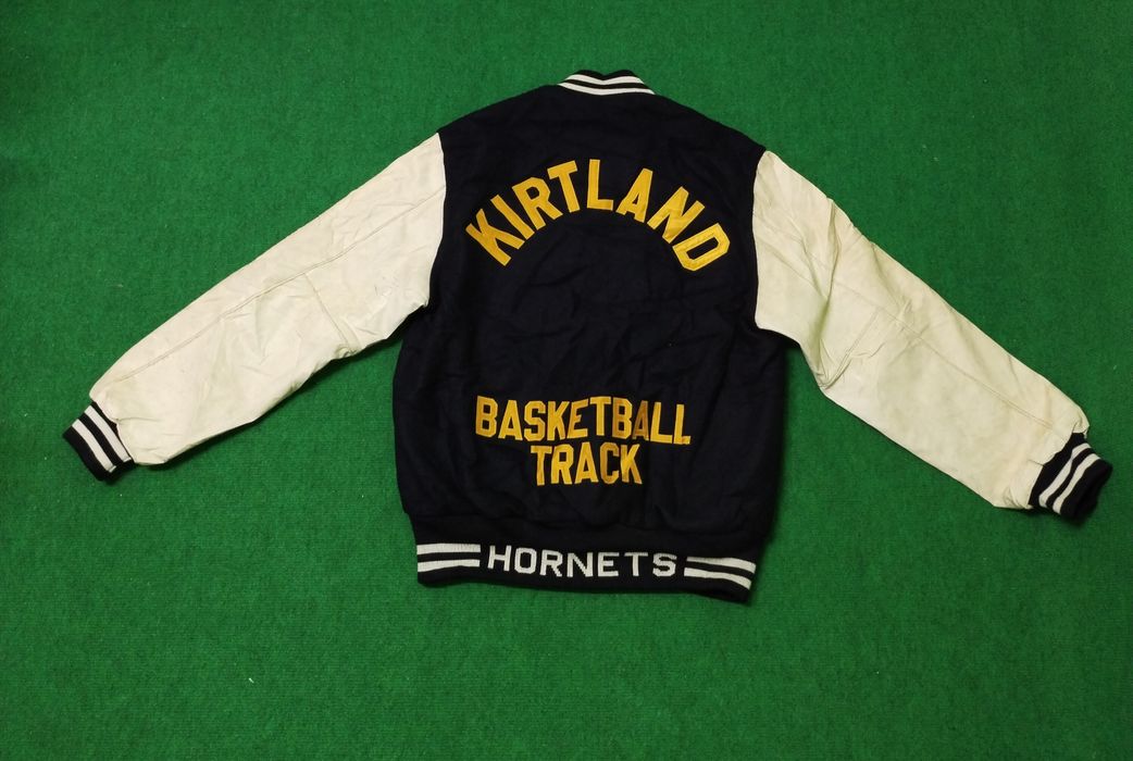 Holloway Vintage Holloway Hornets Varsity Leather/Wool Jacket | Grailed
