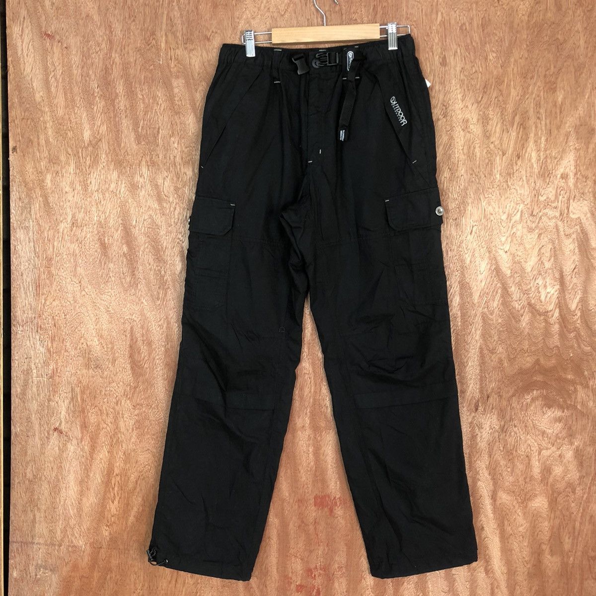 image of Outdoor Life Outdoor Product Black Multipocket Cargo Pants 2107, Men's (Size 30)