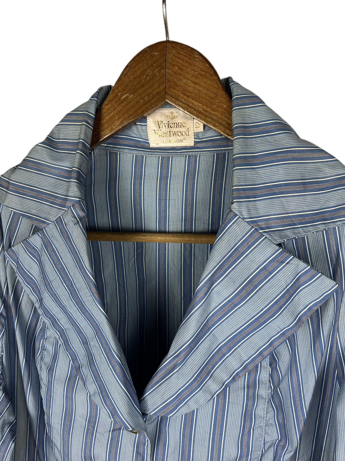 Vivienne Westwood Vintage Vivienne Westwood Striped Baggy Sleeve Light Jacket Size S / US 4 / IT 40 - 4 Thumbnail