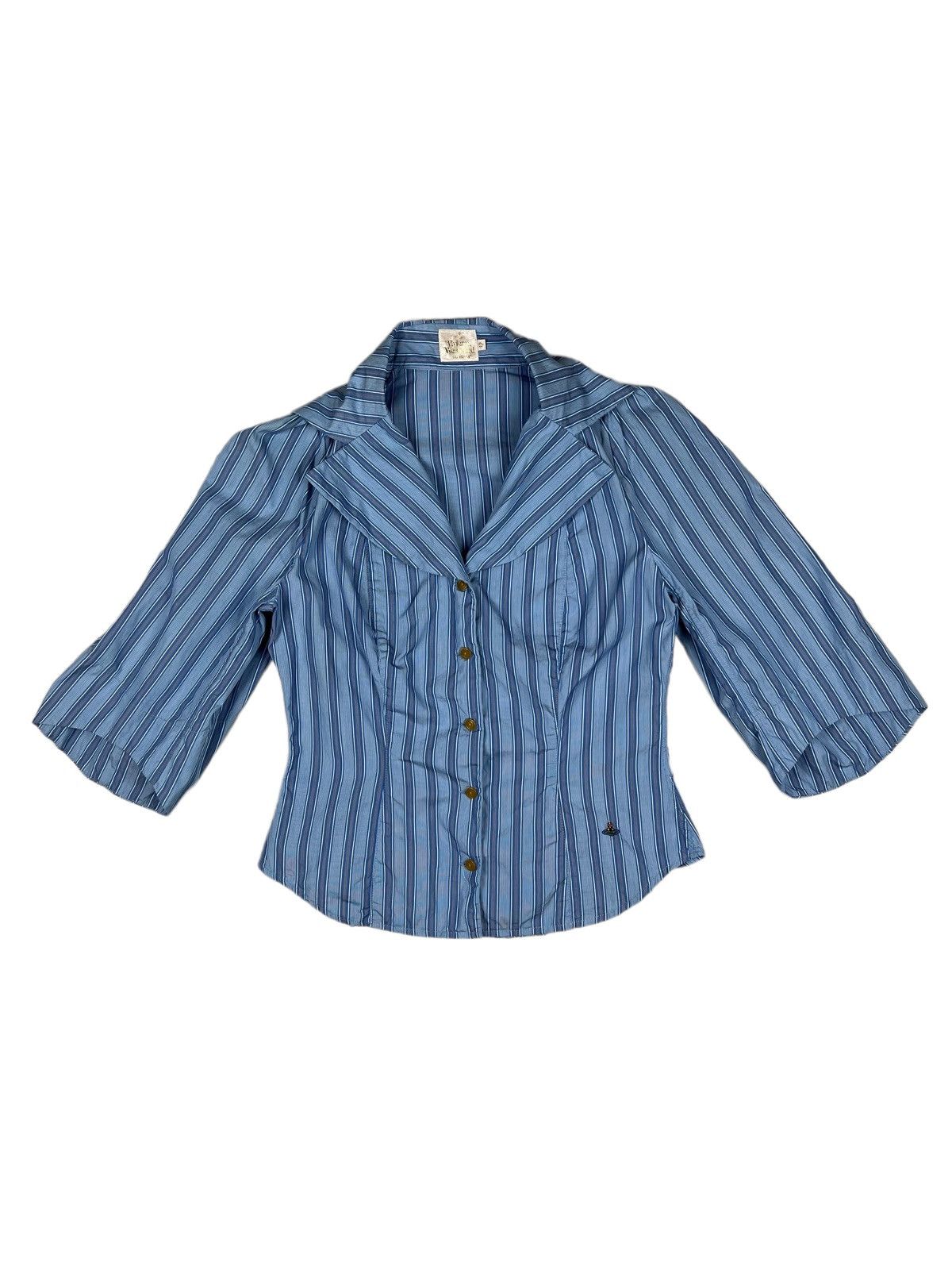 Vivienne Westwood Vintage Vivienne Westwood Striped Baggy Sleeve Light Jacket Size S / US 4 / IT 40 - 16 Thumbnail