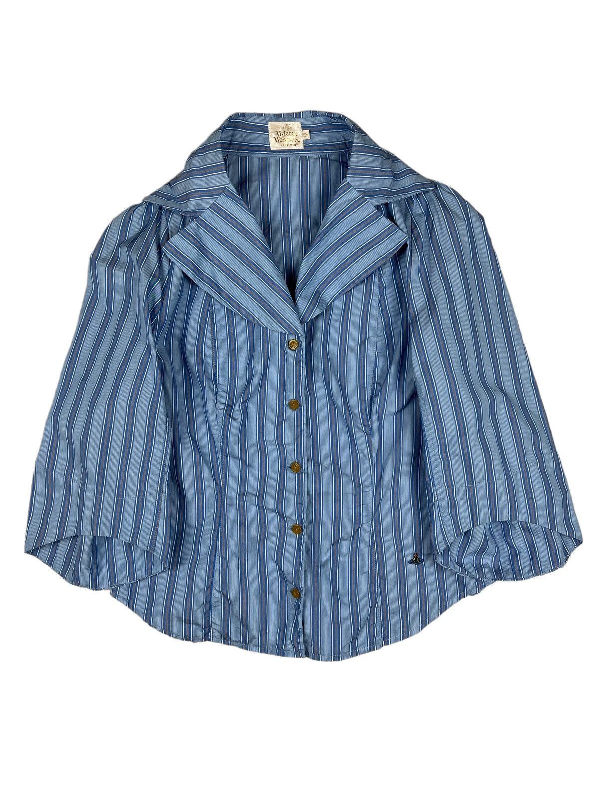 Vivienne Westwood Vintage Vivienne Westwood Striped Baggy Sleeve Light Jacket Size S / US 4 / IT 40 - 1 Thumbnail