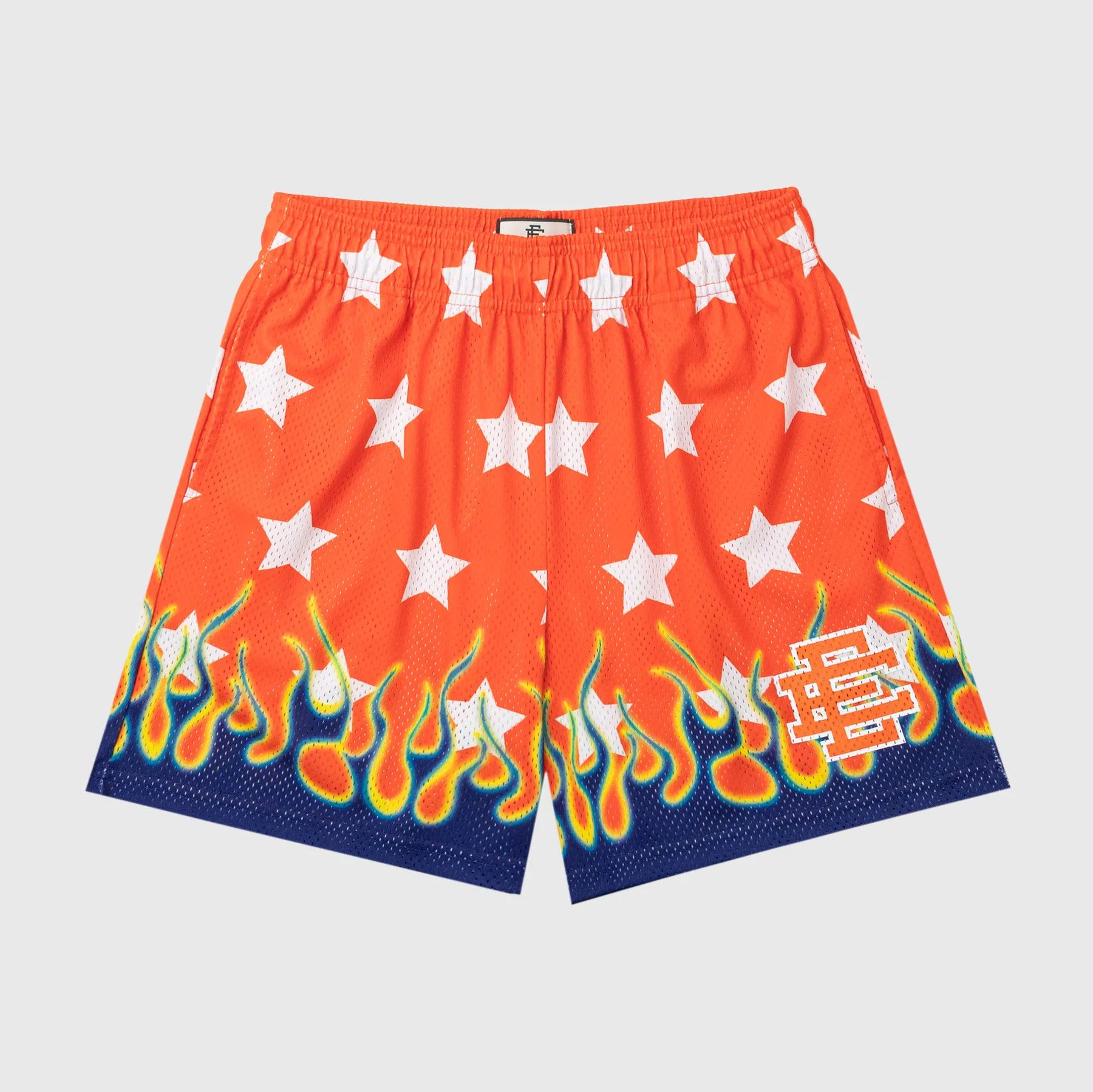 image of Eric Emanuel Ee Basic Shorts - Xxl in Orange Flame, Men's (Size 38)