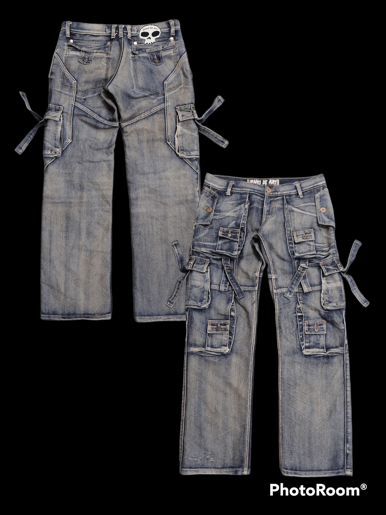 Jeans De Art Tactical Bondage Distressed Denim Pants