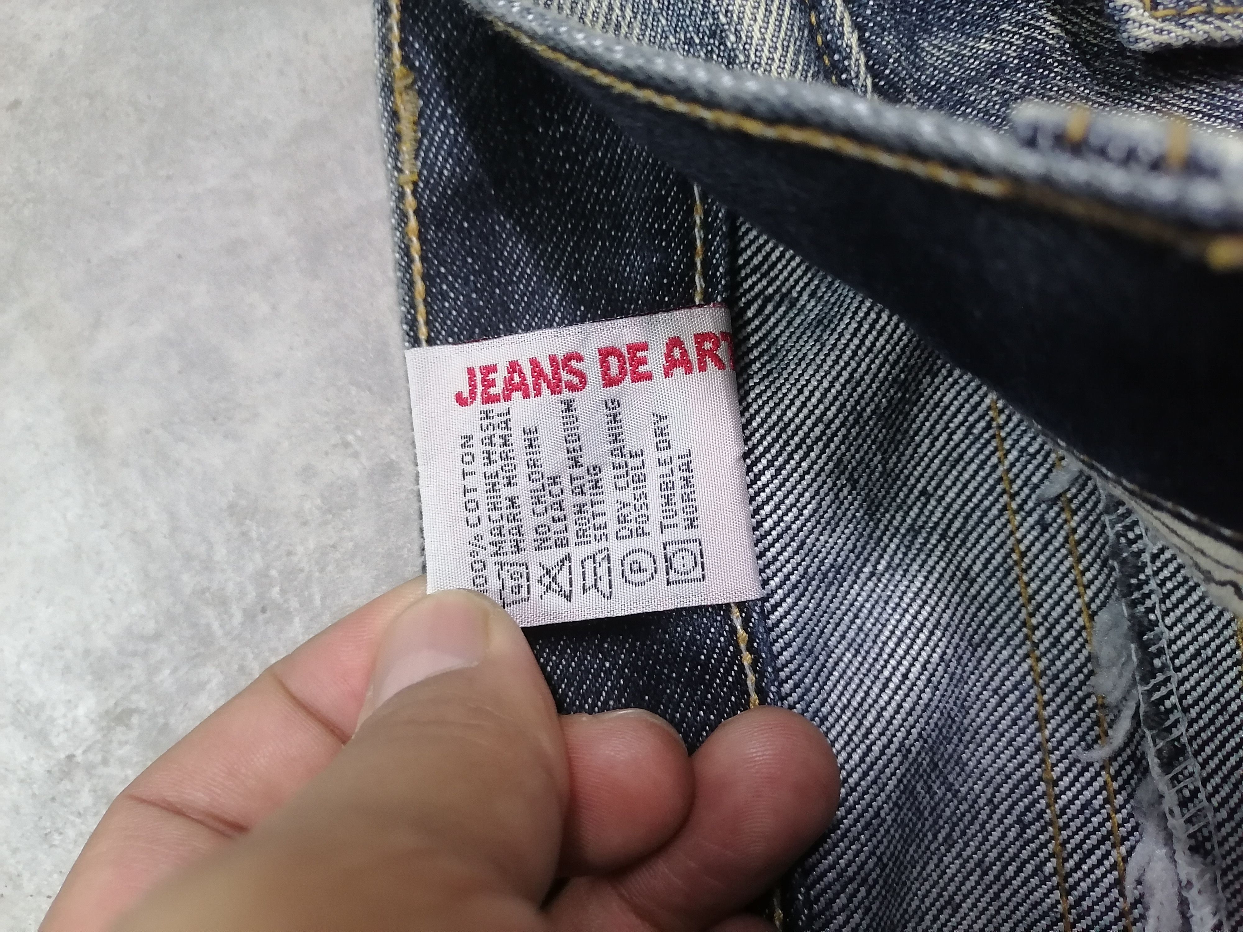 Japanese Brand RARE🔥Jeans De Art Tactical Bondage Distressed Denim Pants⚡ Size US 32 / EU 48 - 11 Thumbnail