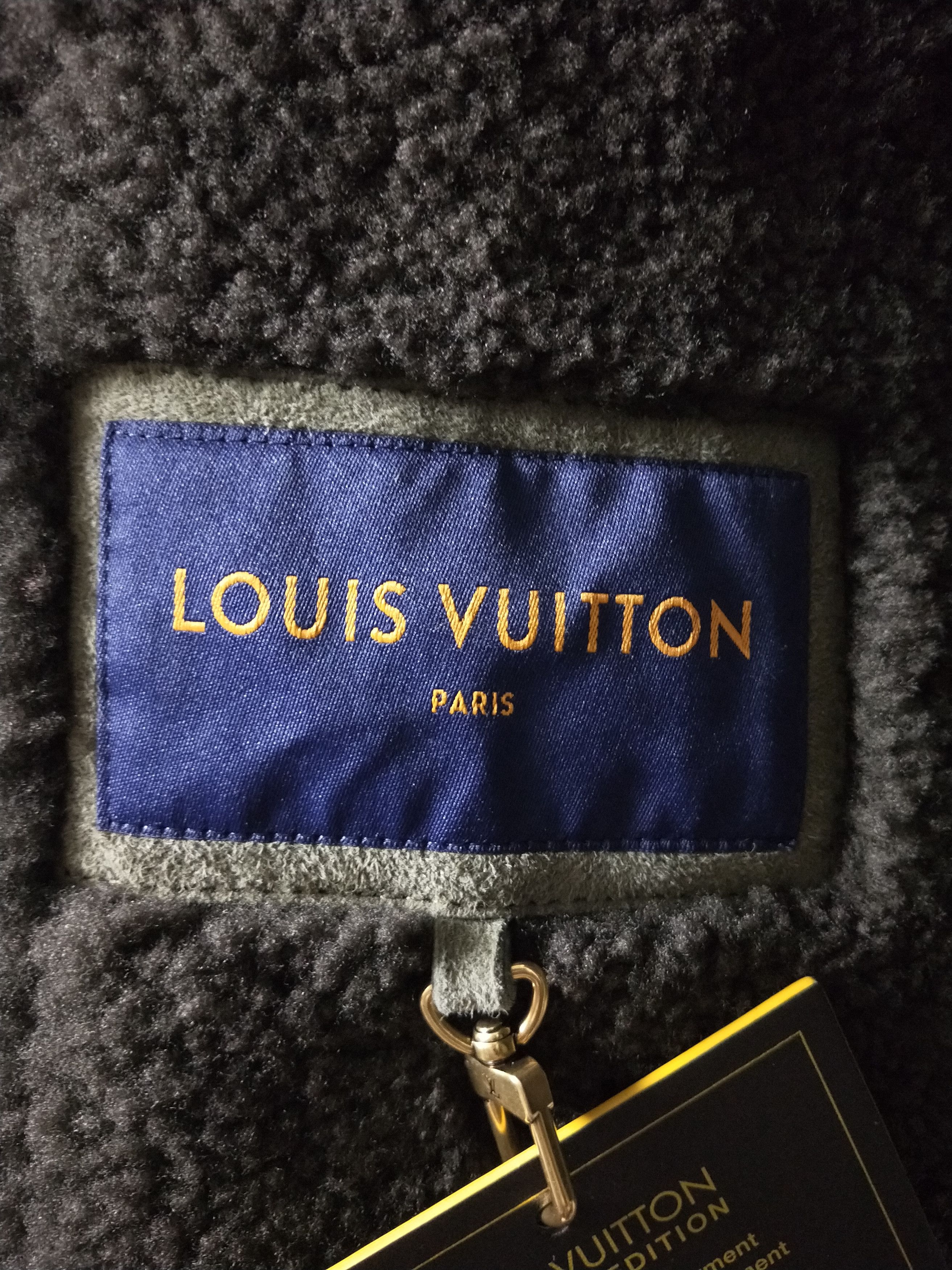 Louis Vuitton × Nigo × Virgil Abloh LVSE Monogram Shearling Blouson Jacket Size US L / EU 52-54 / 3 - 8 Thumbnail