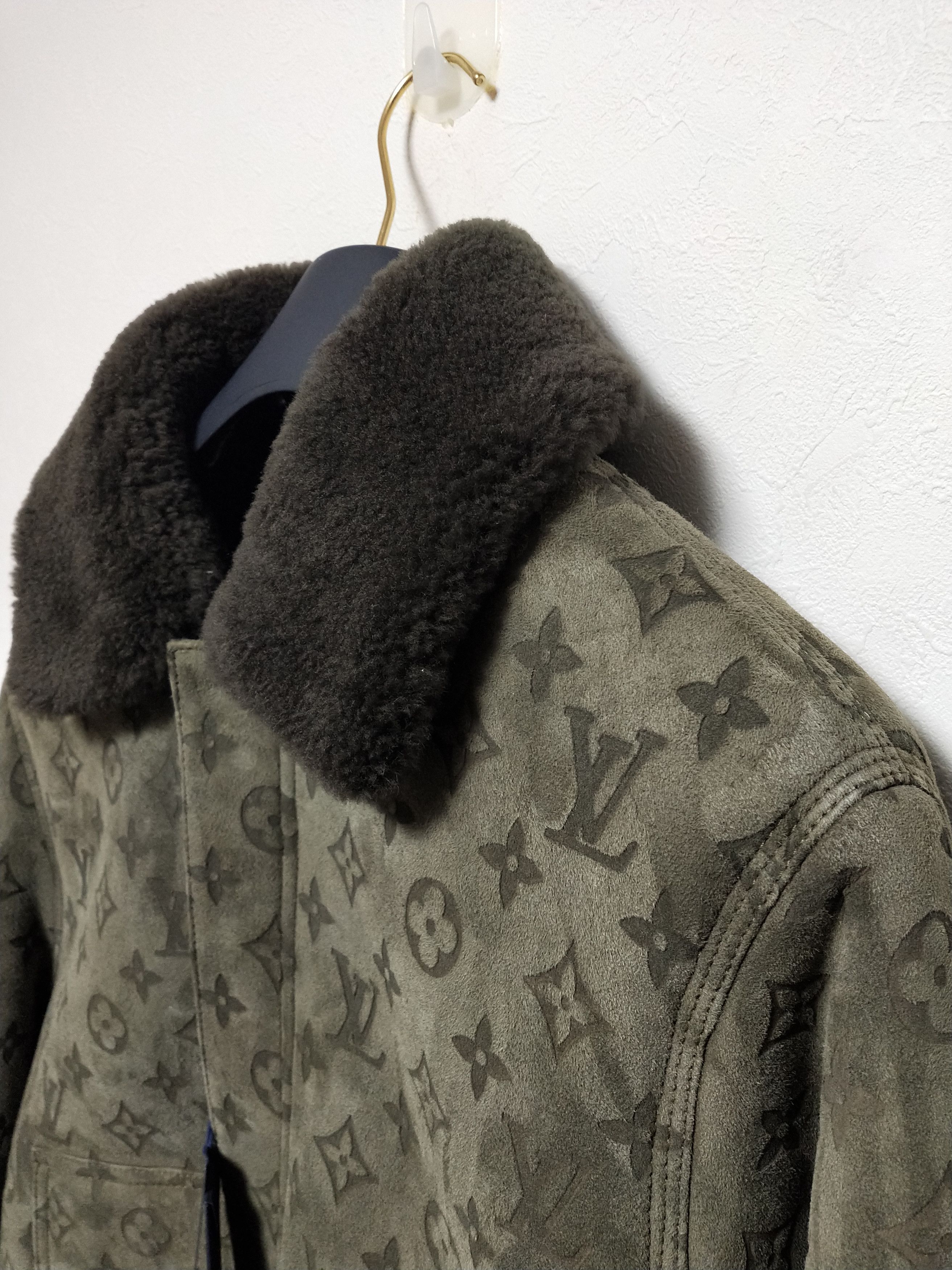 Louis Vuitton × Nigo × Virgil Abloh LVSE Monogram Shearling Blouson Jacket Size US L / EU 52-54 / 3 - 6 Thumbnail