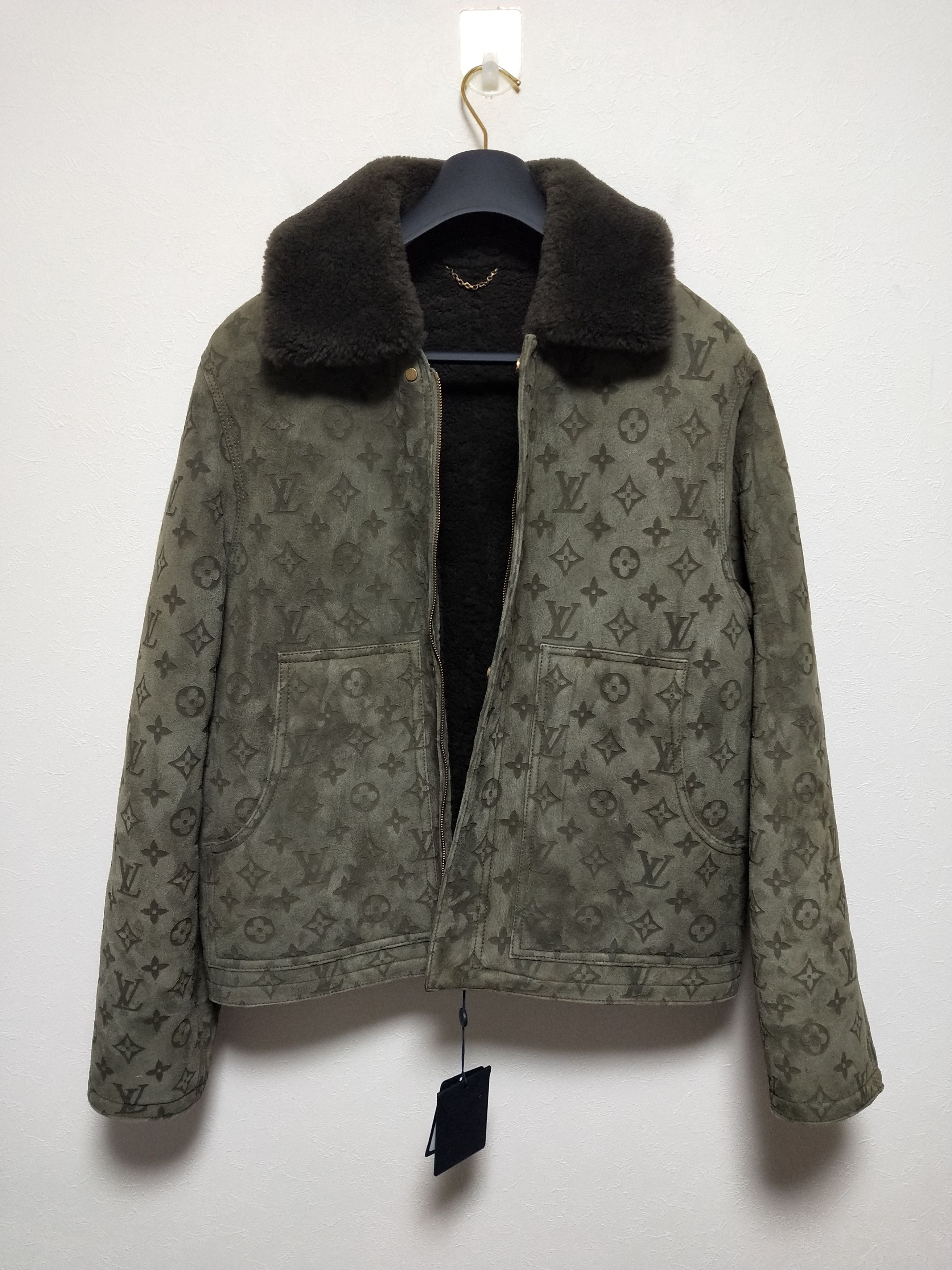Louis Vuitton × Nigo × Virgil Abloh LVSE Monogram Shearling Blouson Jacket Size US L / EU 52-54 / 3 - 2 Thumbnail