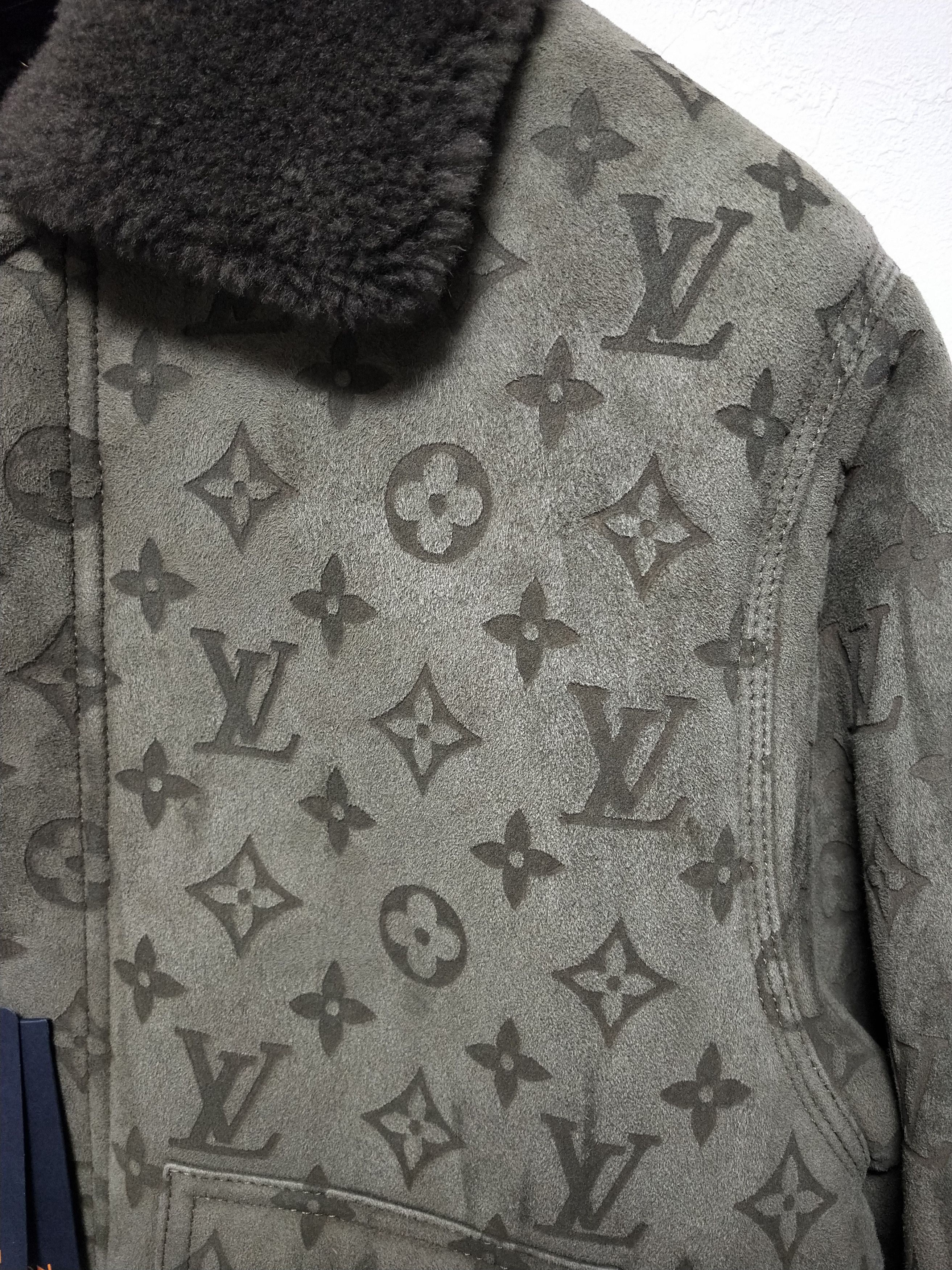 Louis Vuitton × Nigo × Virgil Abloh LVSE Monogram Shearling Blouson Jacket Size US L / EU 52-54 / 3 - 4 Thumbnail