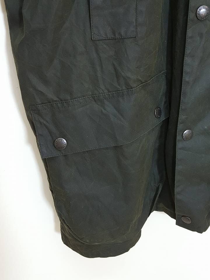 Vintage Mc Orvis Olive Army Corduroy Collar Waxed Jacket Size US L / EU 52-54 / 3 - 19 Thumbnail